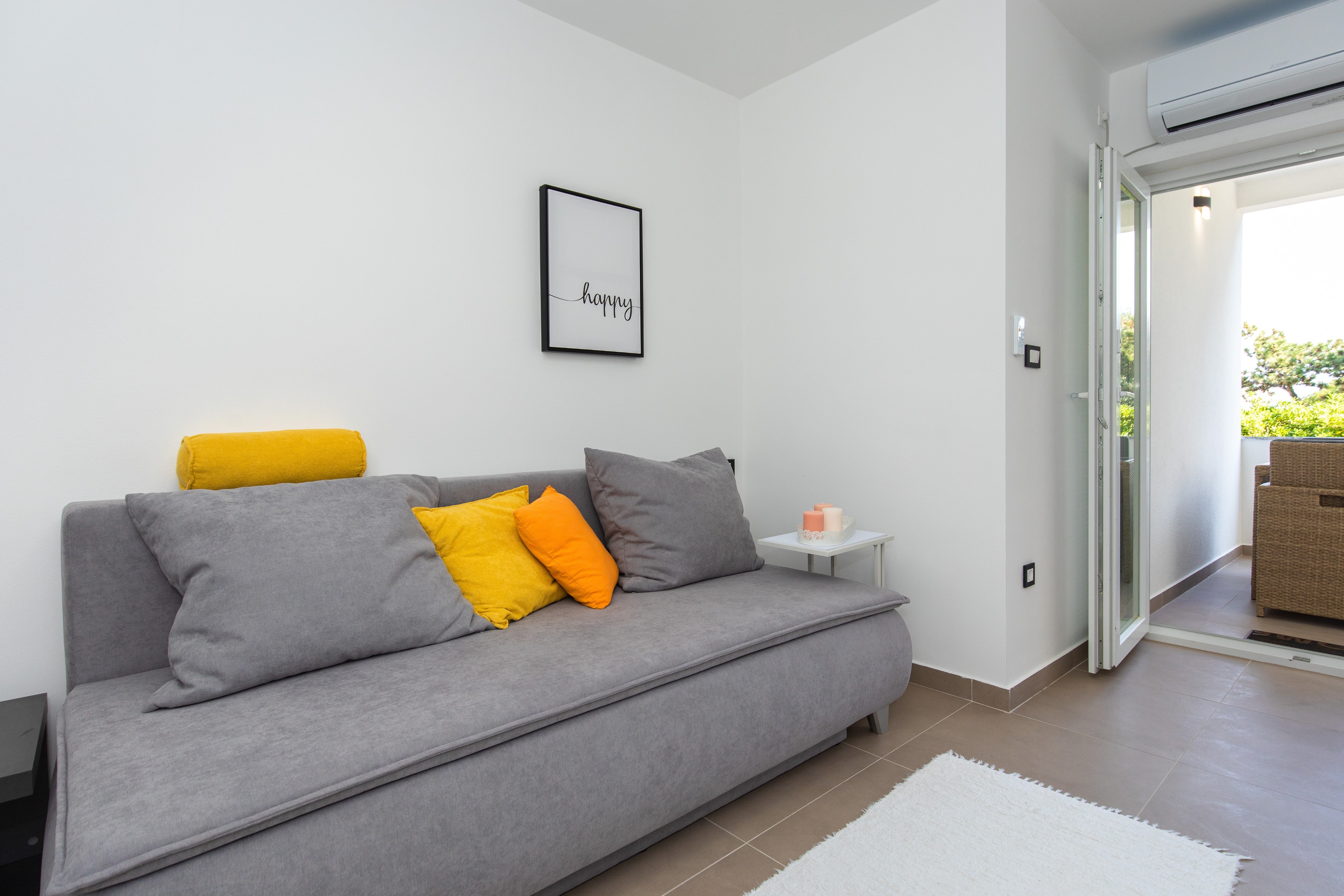 Studio flat with terrace Baška, Krk  AS-a