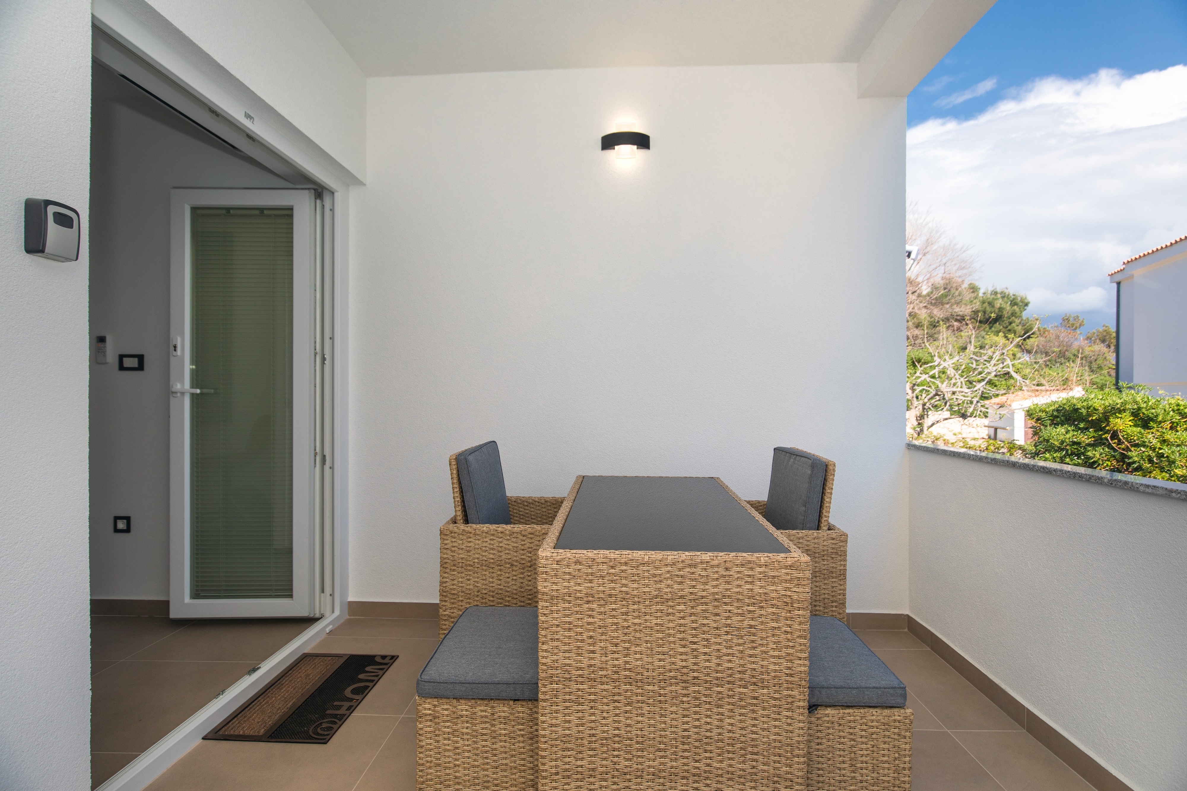 Studio flat with terrace Baška, Krk  AS-a