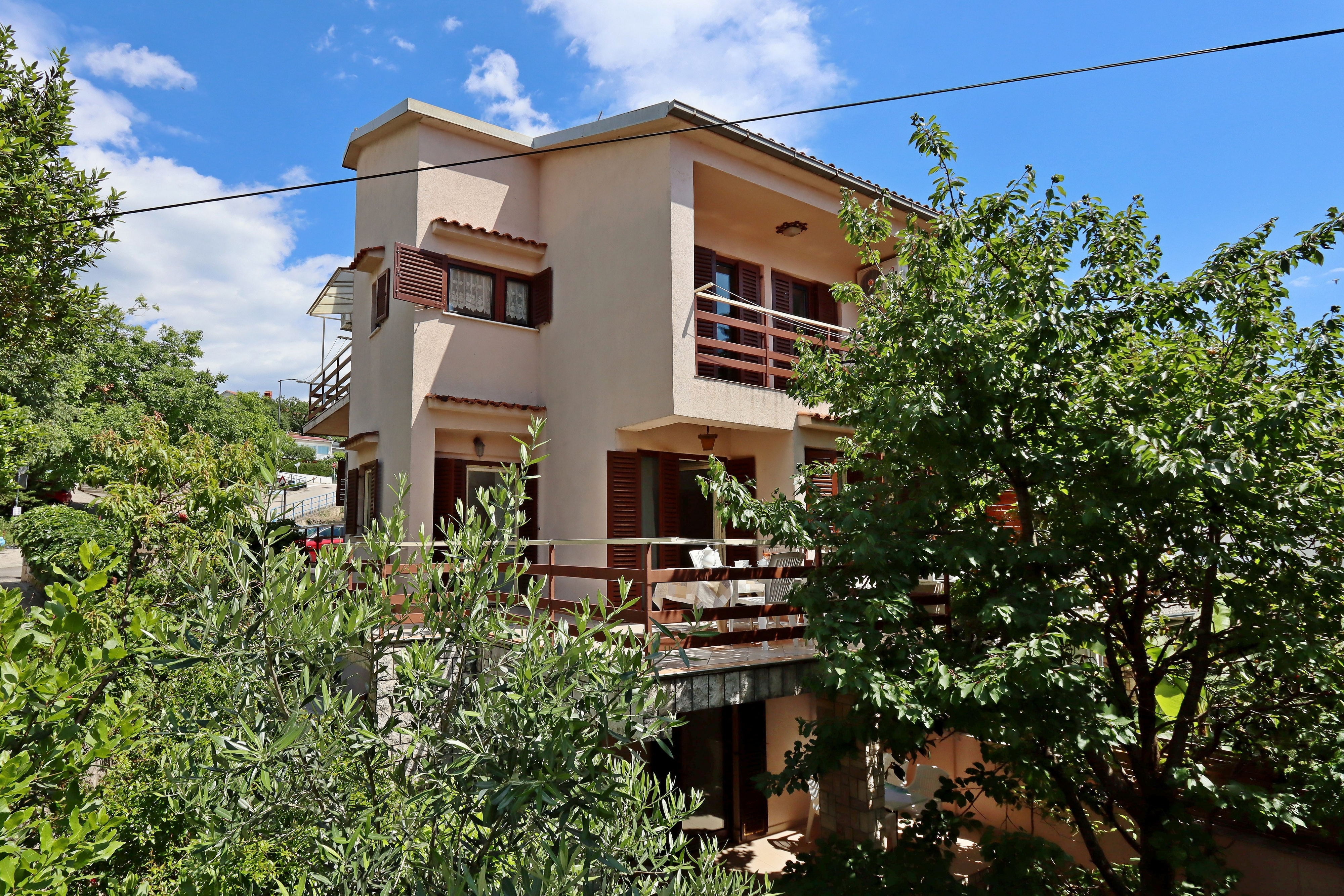 Enosobni apartma S teraso Selce, Crikvenica  A-b