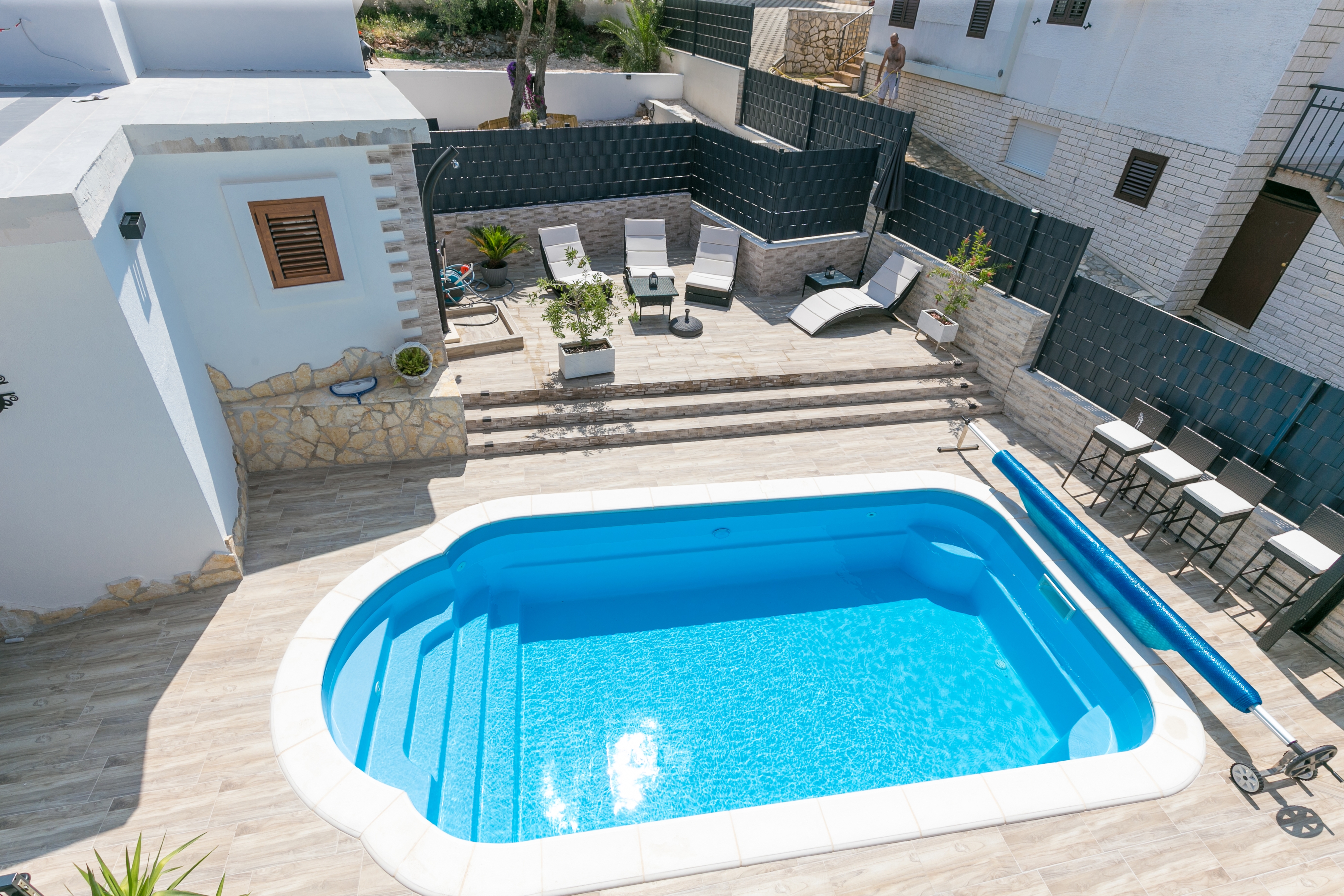 Two bedroom house with terrace Okrug Gornji, Čiovo  K