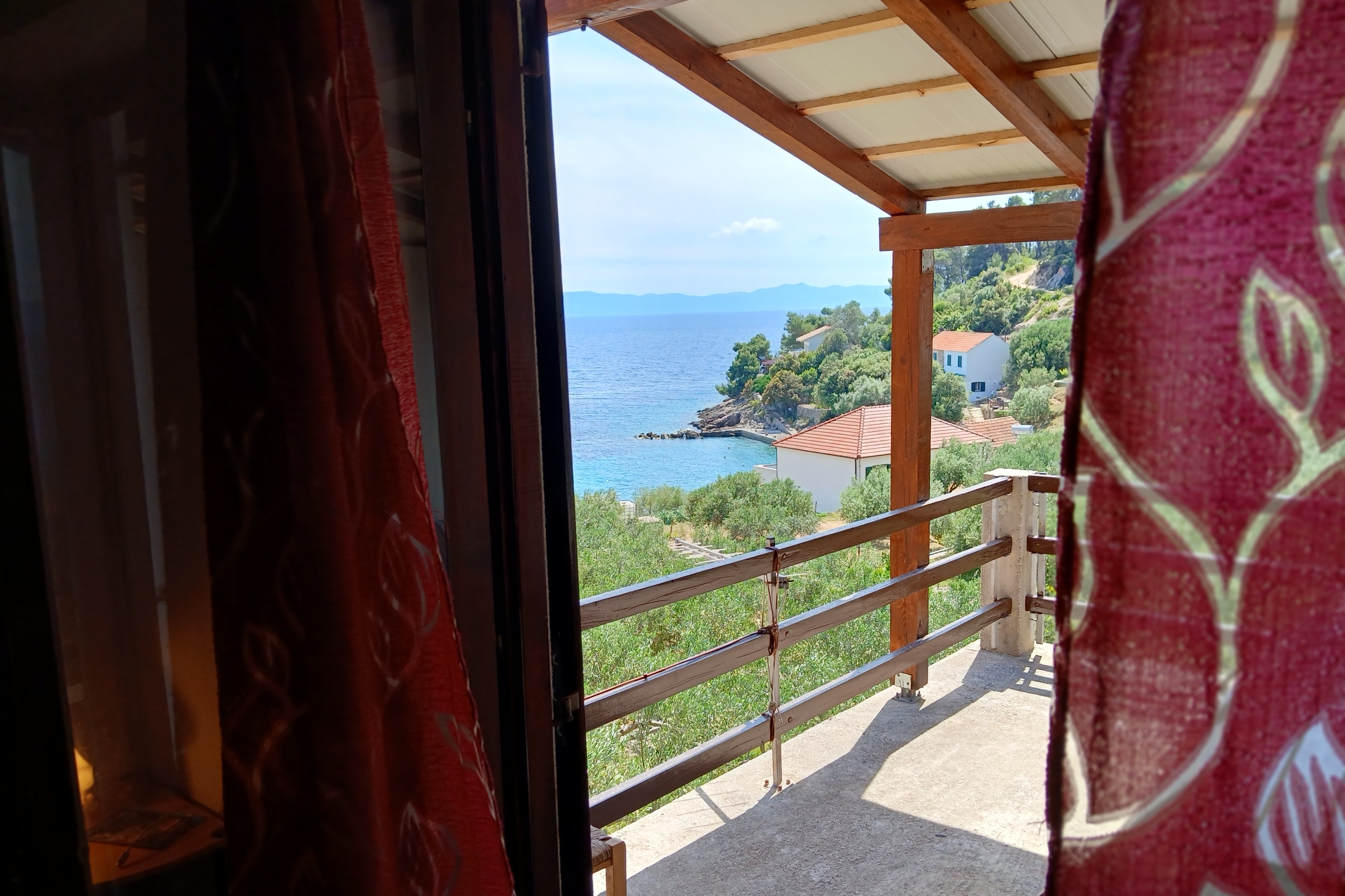 Two bedroom apartment with terrace and sea view Cove Torac, Hvar (A-24462-a)
