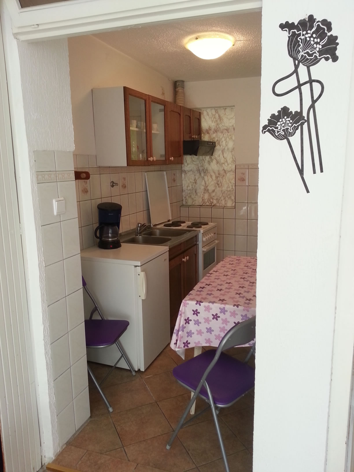 Jednosobni apartman s terasom i pogledom na more Crikvenica  A-a