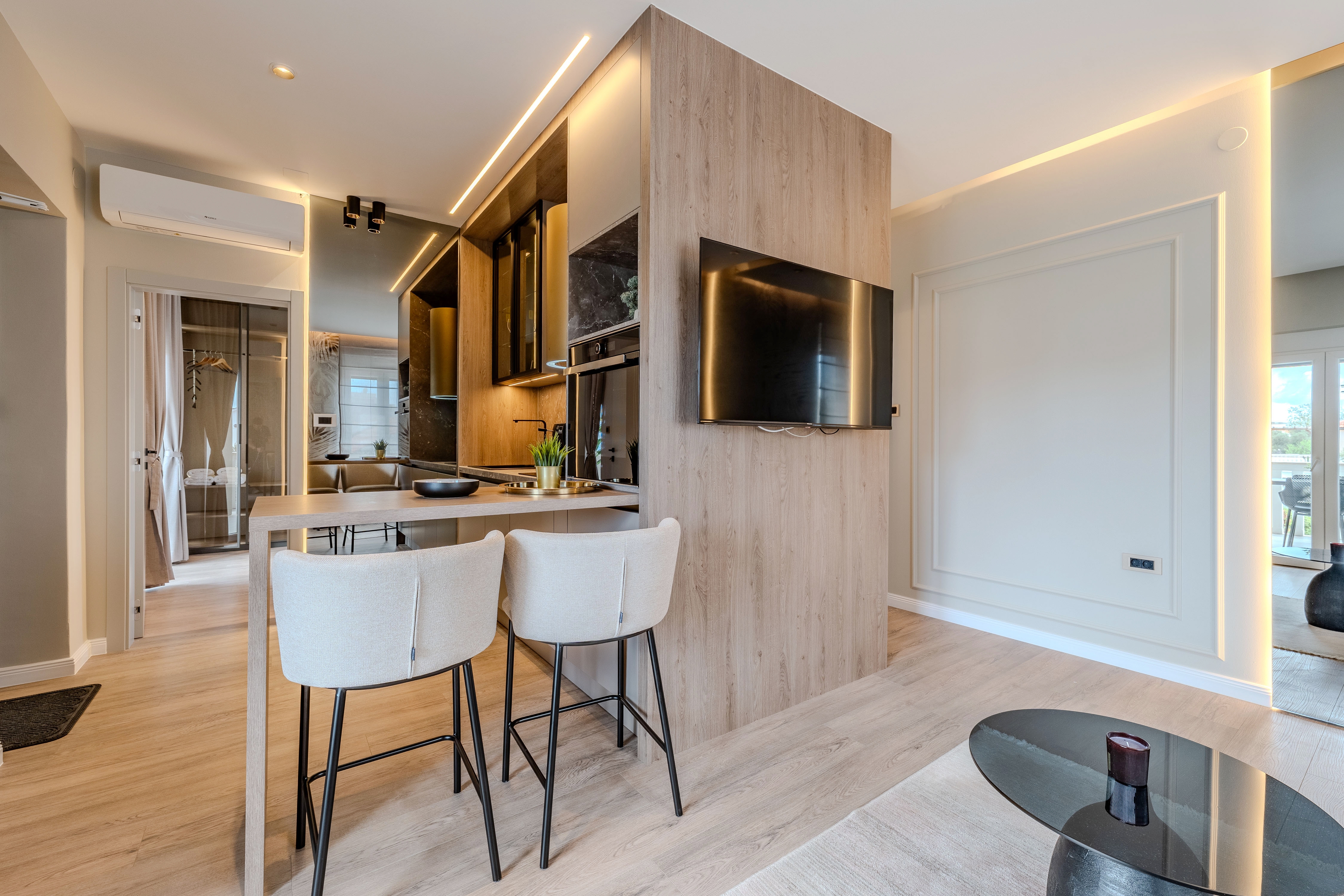 One bedroom apartment with balcony and sea view Sukošan, Zadar  A-b