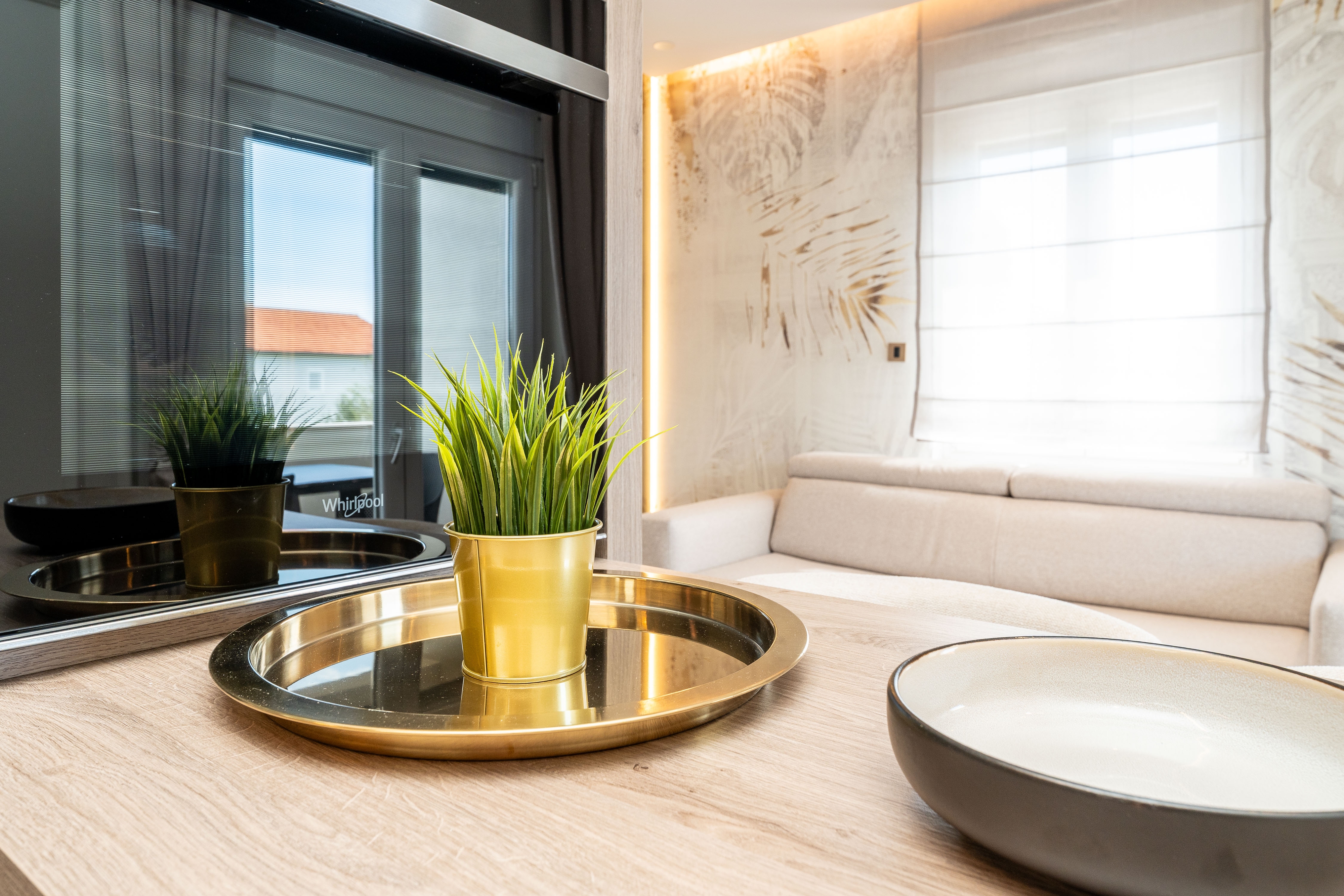 One bedroom apartment with balcony and sea view Sukošan, Zadar  A-b