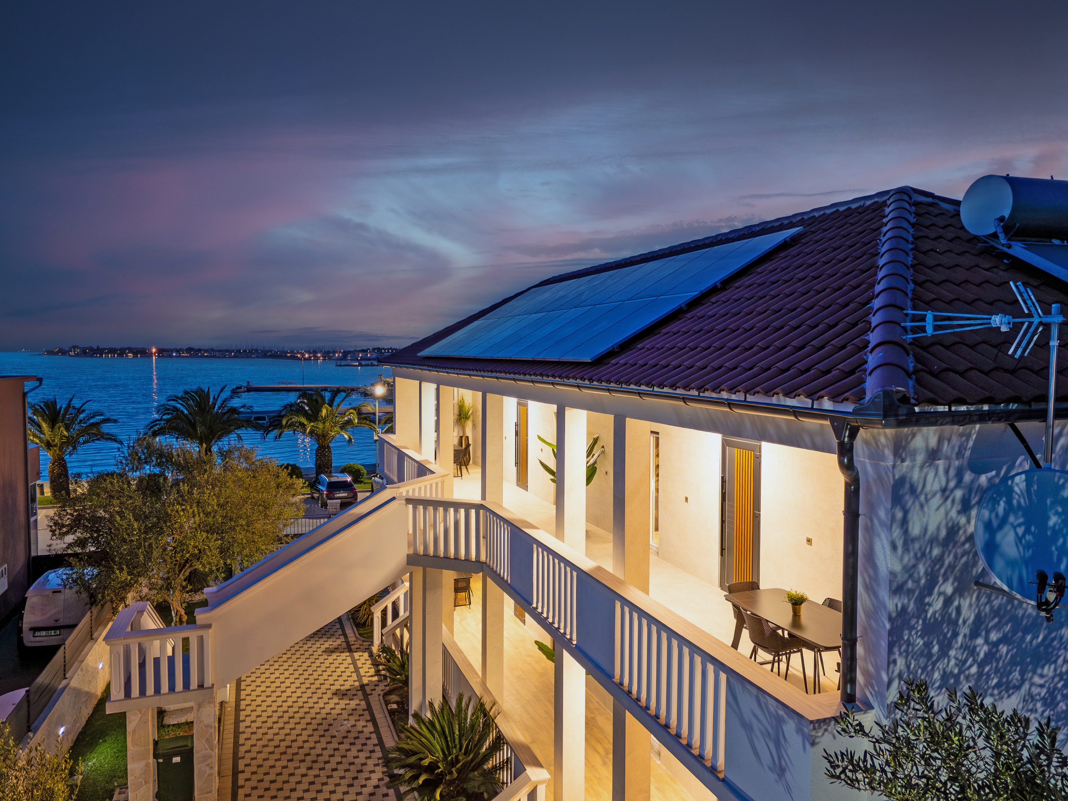 One bedroom apartment with balcony and sea view Sukošan, Zadar  A-d