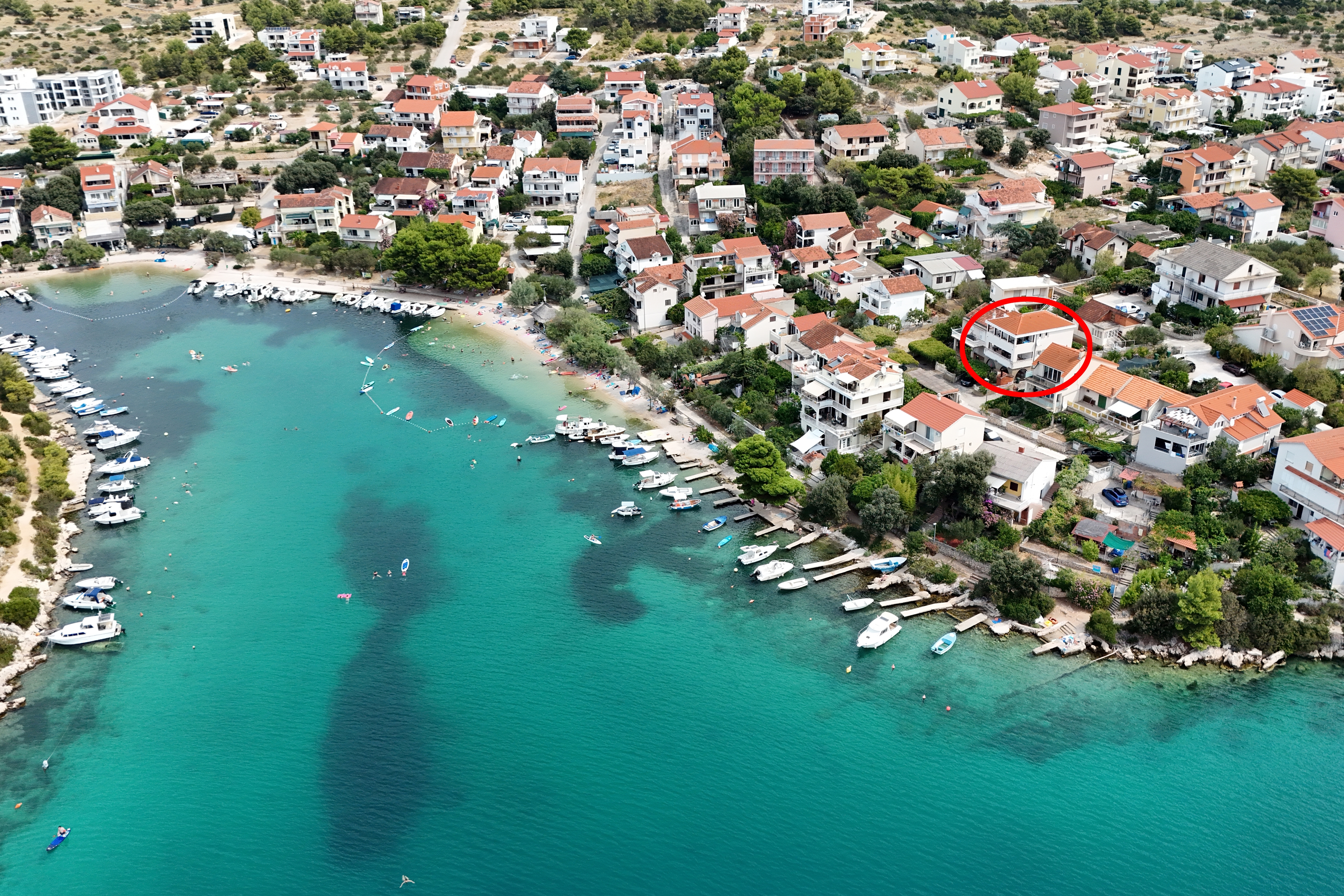 Two bedroom apartment with terrace and sea view Grebaštica, Šibenik (A-24533-a)