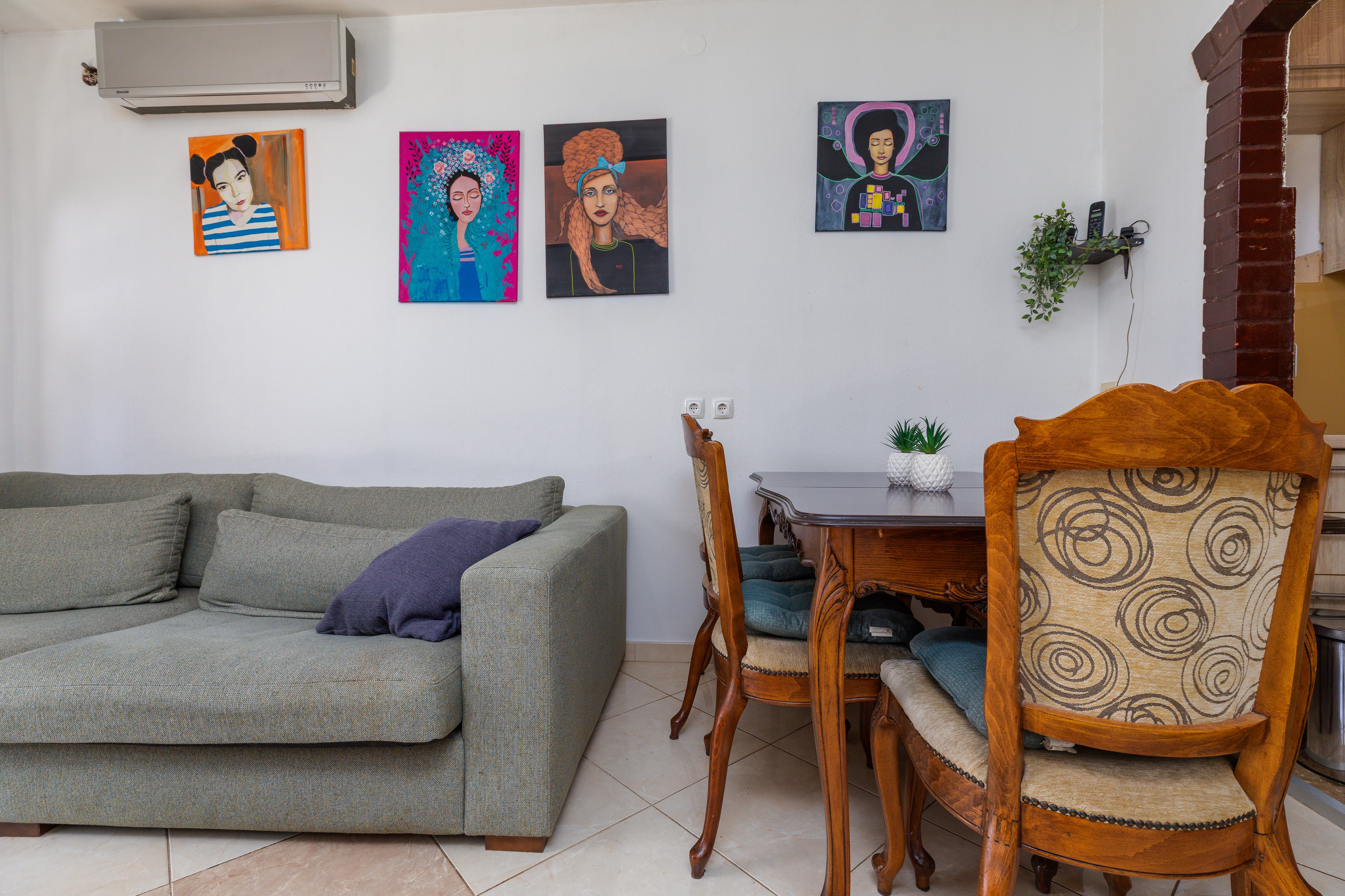 Two bedroom apartment with terrace and sea view Brela, Makarska  A-a