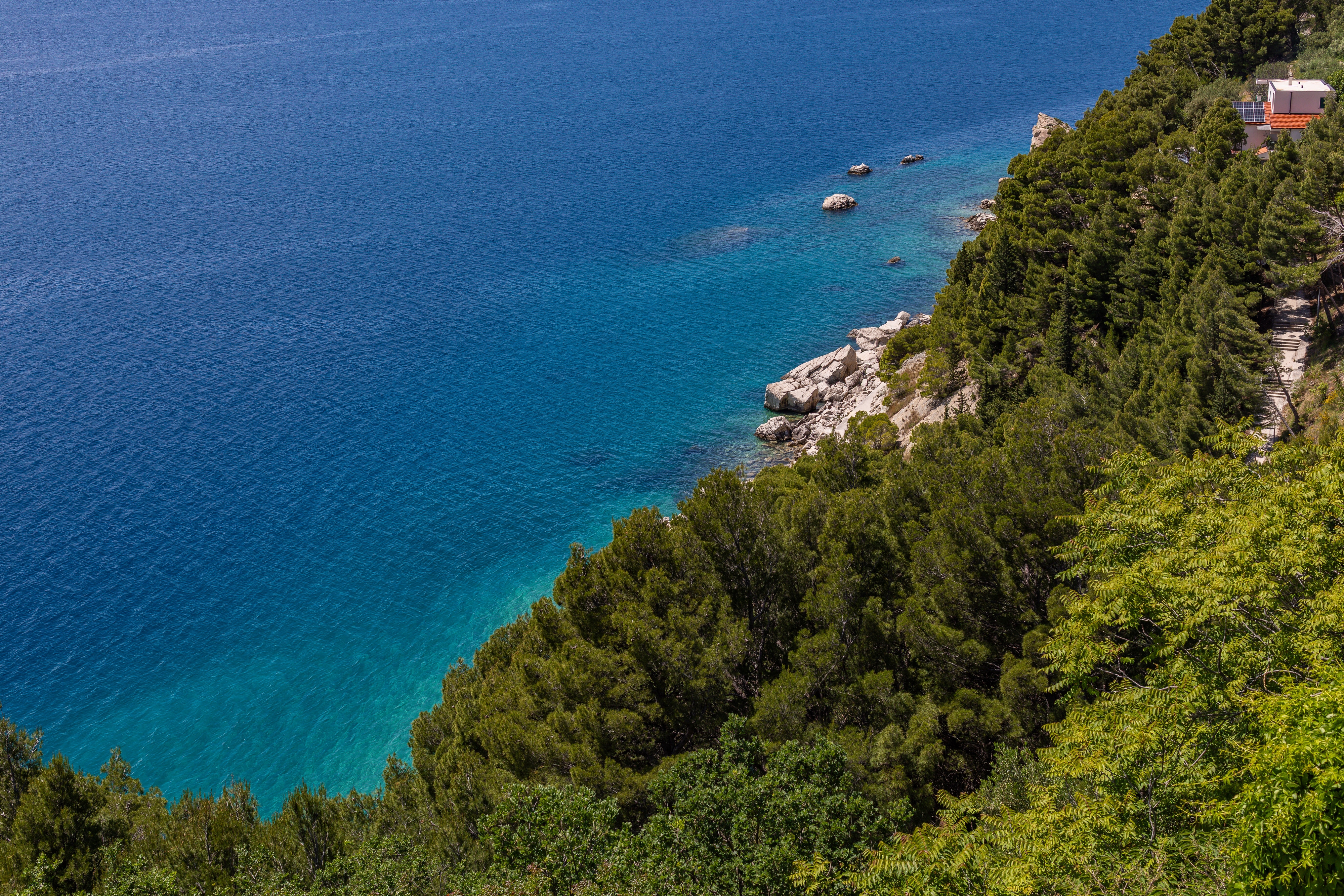 Two bedroom apartment with terrace and sea view Brela, Makarska  A-b