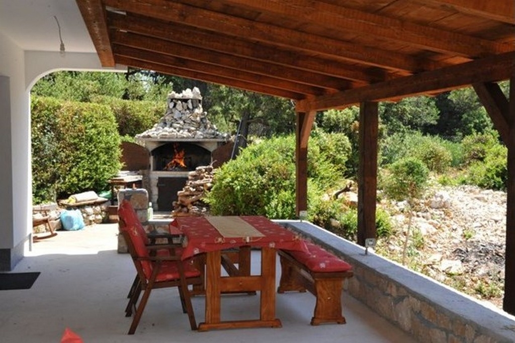 Two bedroom apartment with terrace and sea view Kampor, Rab (A-24554-b)