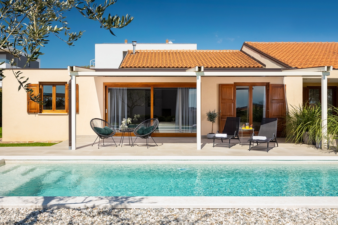 Enosobni apartma S teraso Novigrad  A-a