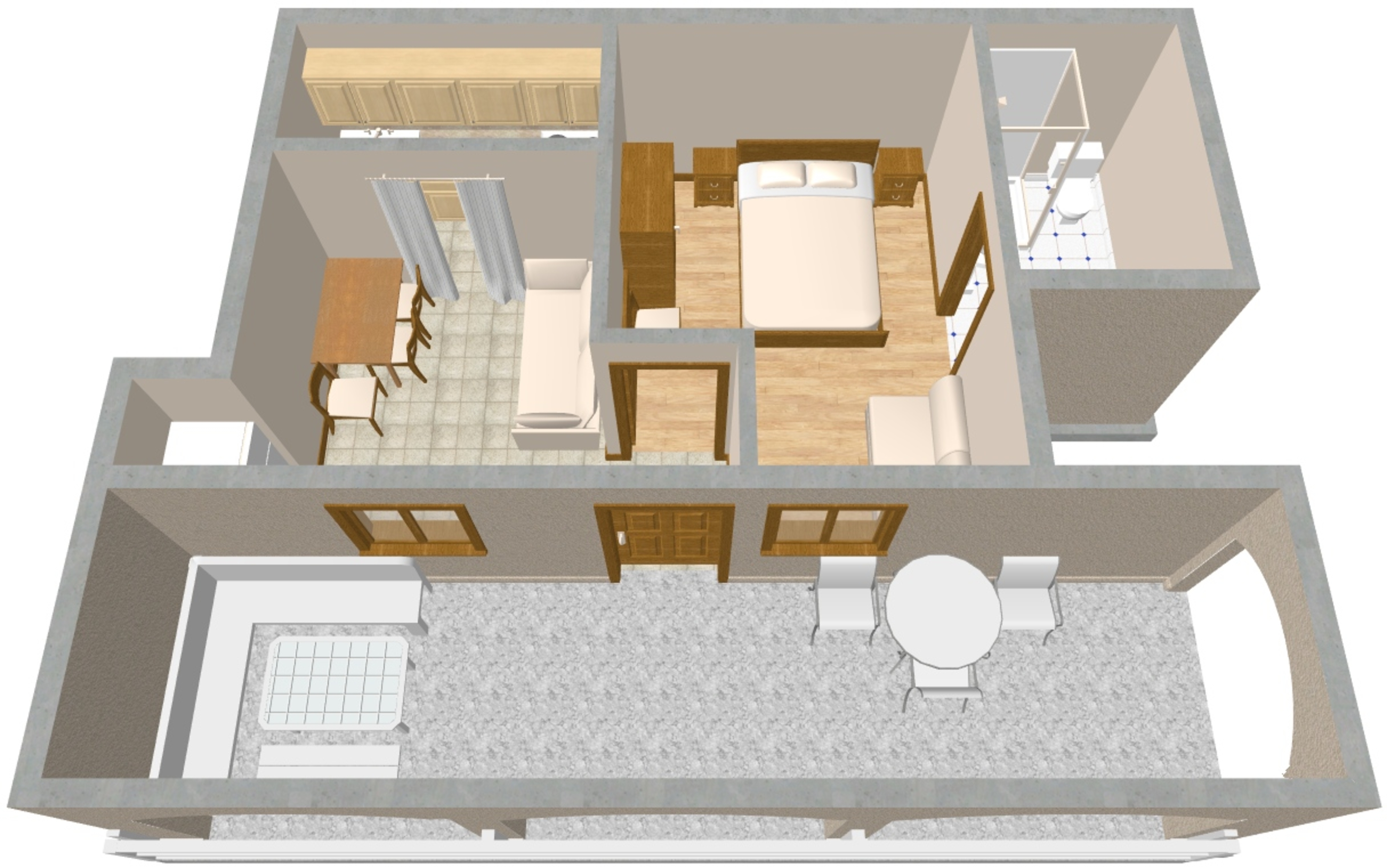 One bedroom apartment near beach Cove Rogačić, Vis  A-b