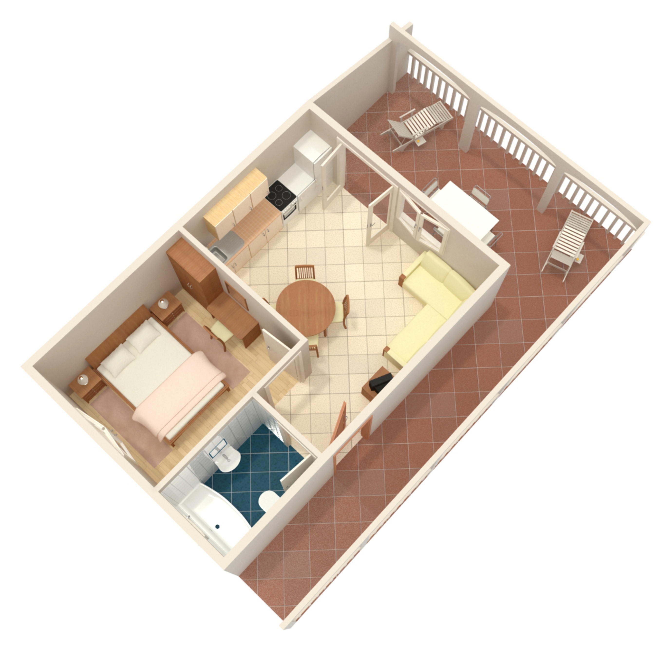 One bedroom apartment near beach Milna, Vis  A-a