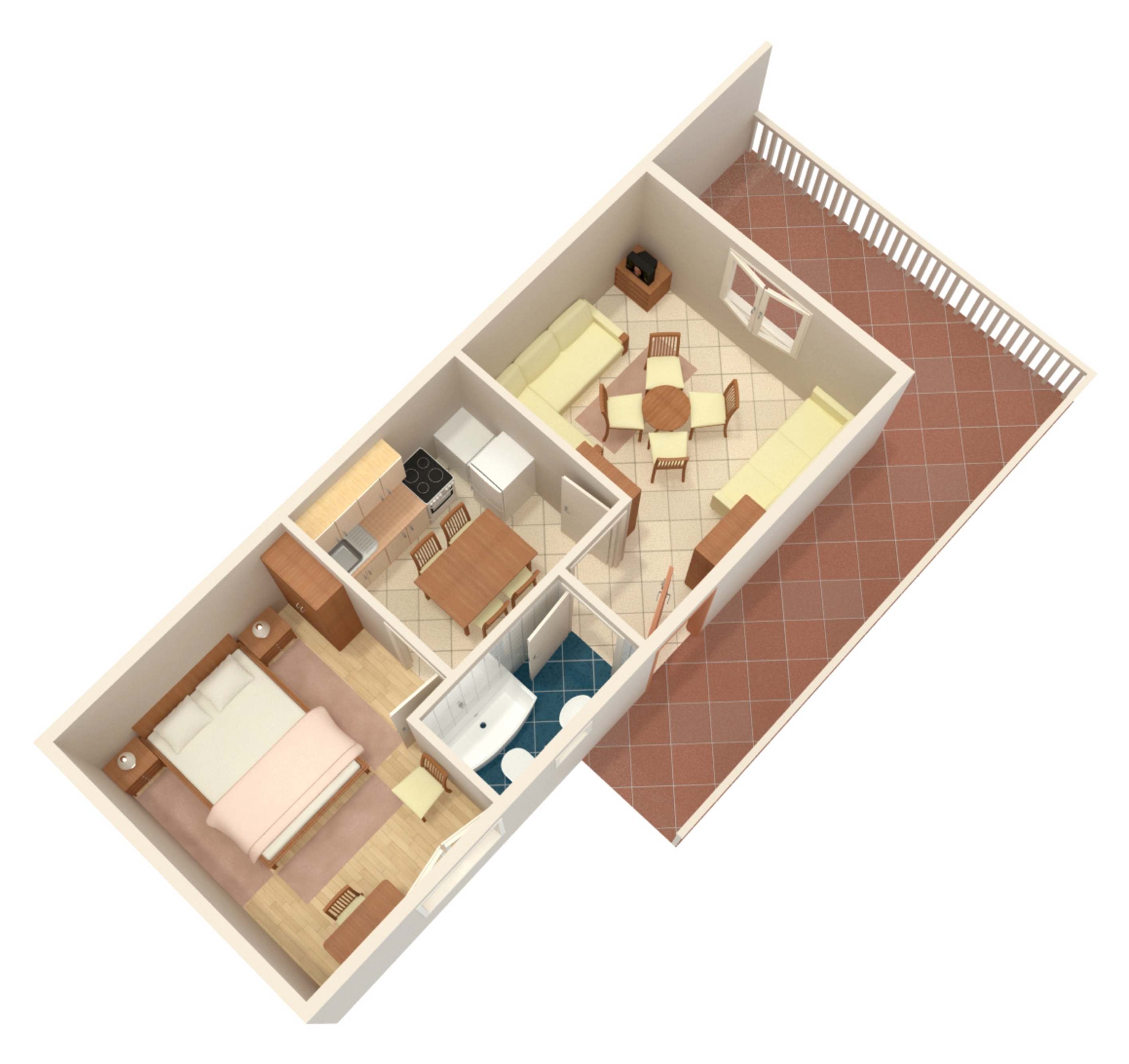 Two bedroom apartment near beach Milna, Vis  A-c