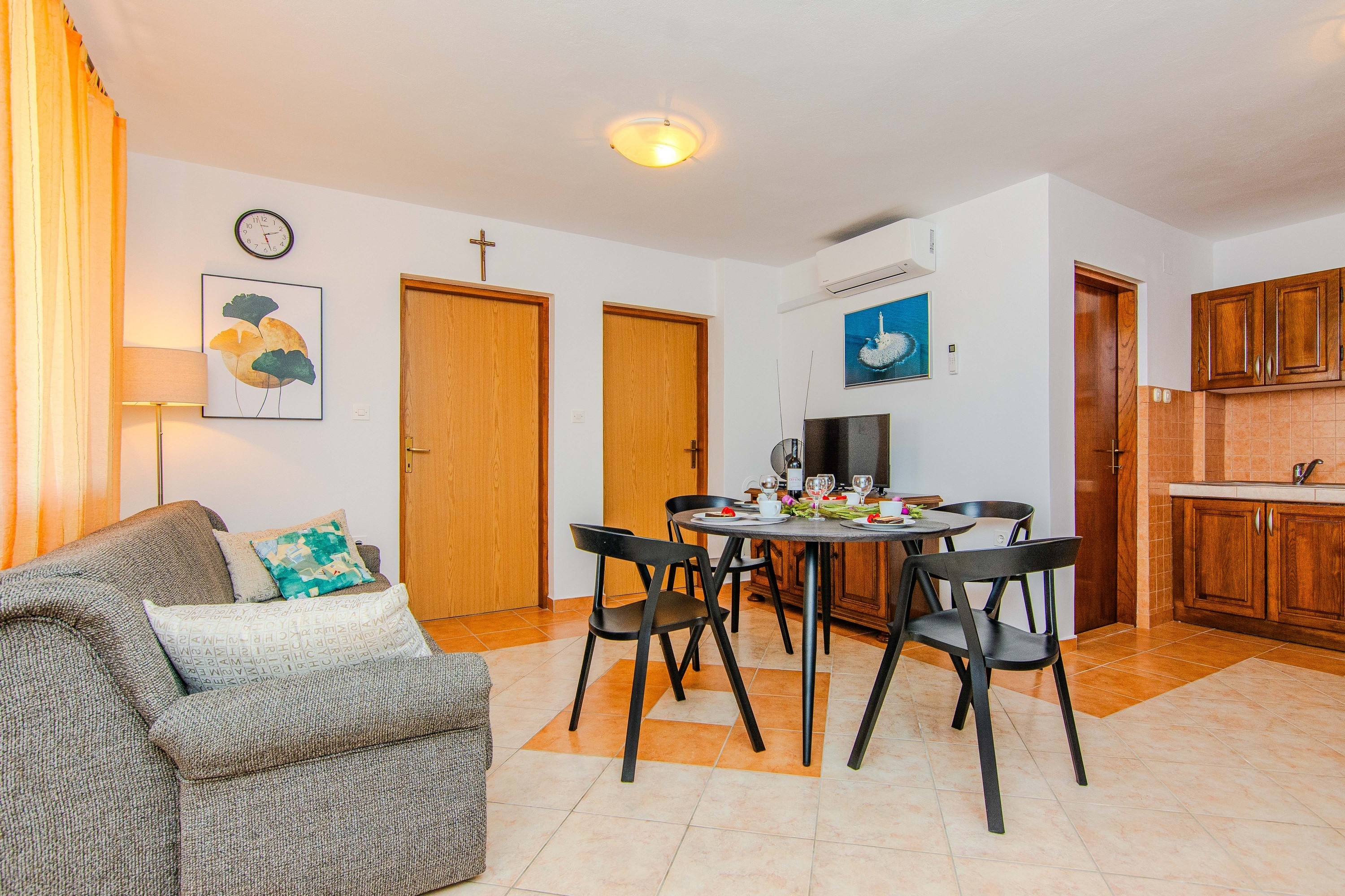 Two bedroom apartment with terrace Privlaka, Zadar (A-24611-a)