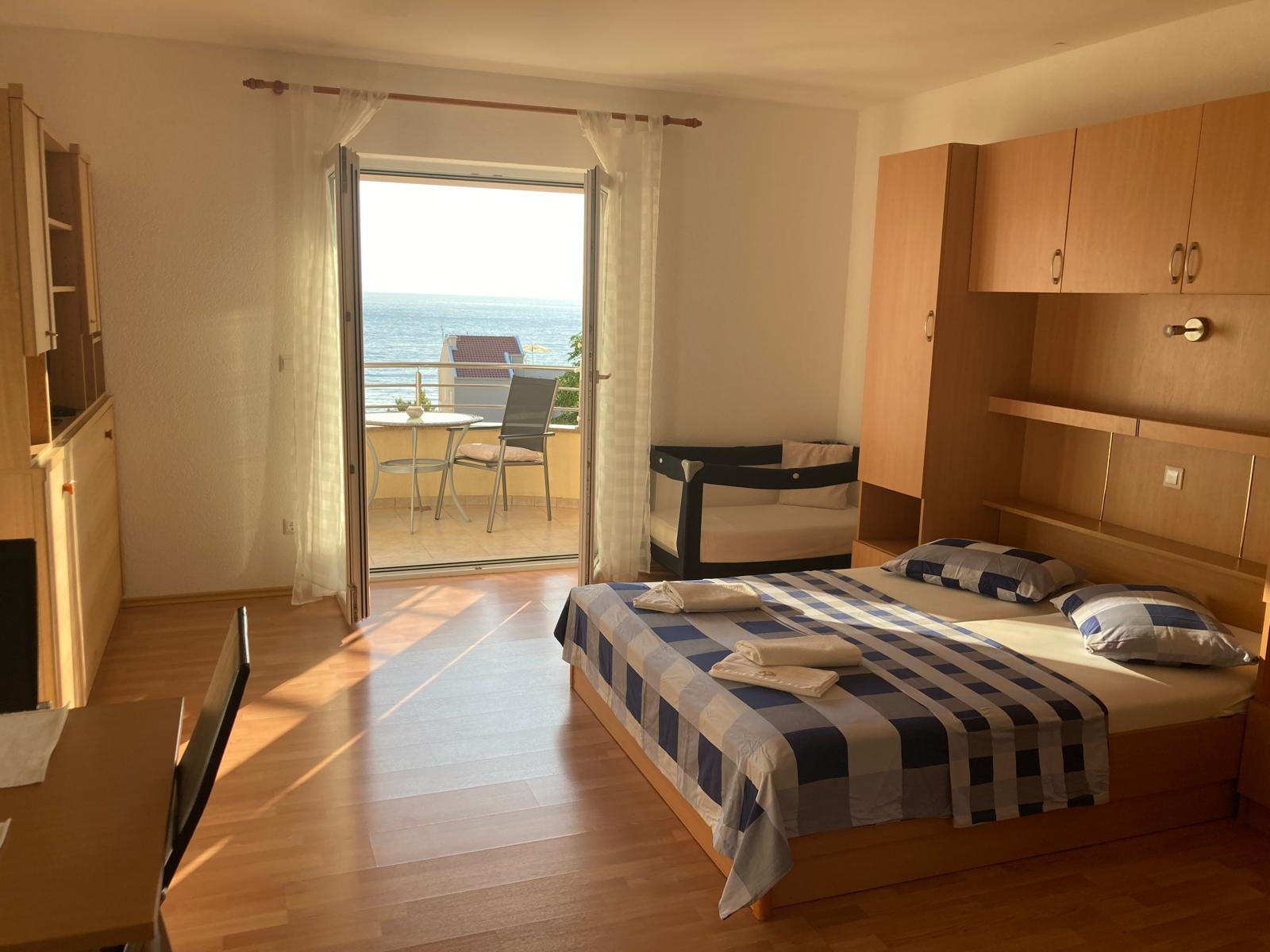 Studio apartman s balkonom i pogledom na more Tučepi, Makarska  AS-a
