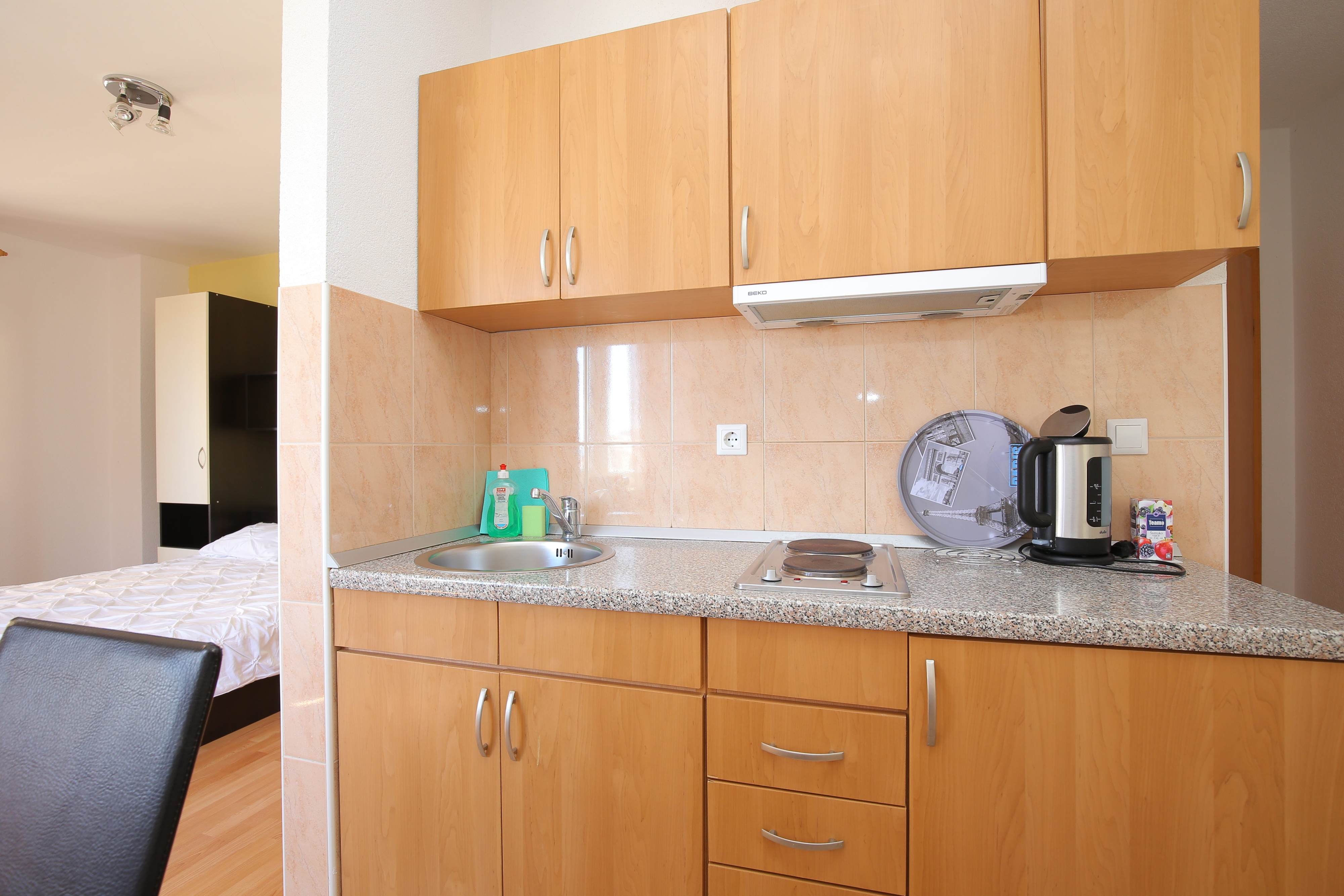 Studio apartman s balkonom i pogledom na more Tučepi, Makarska  AS-b