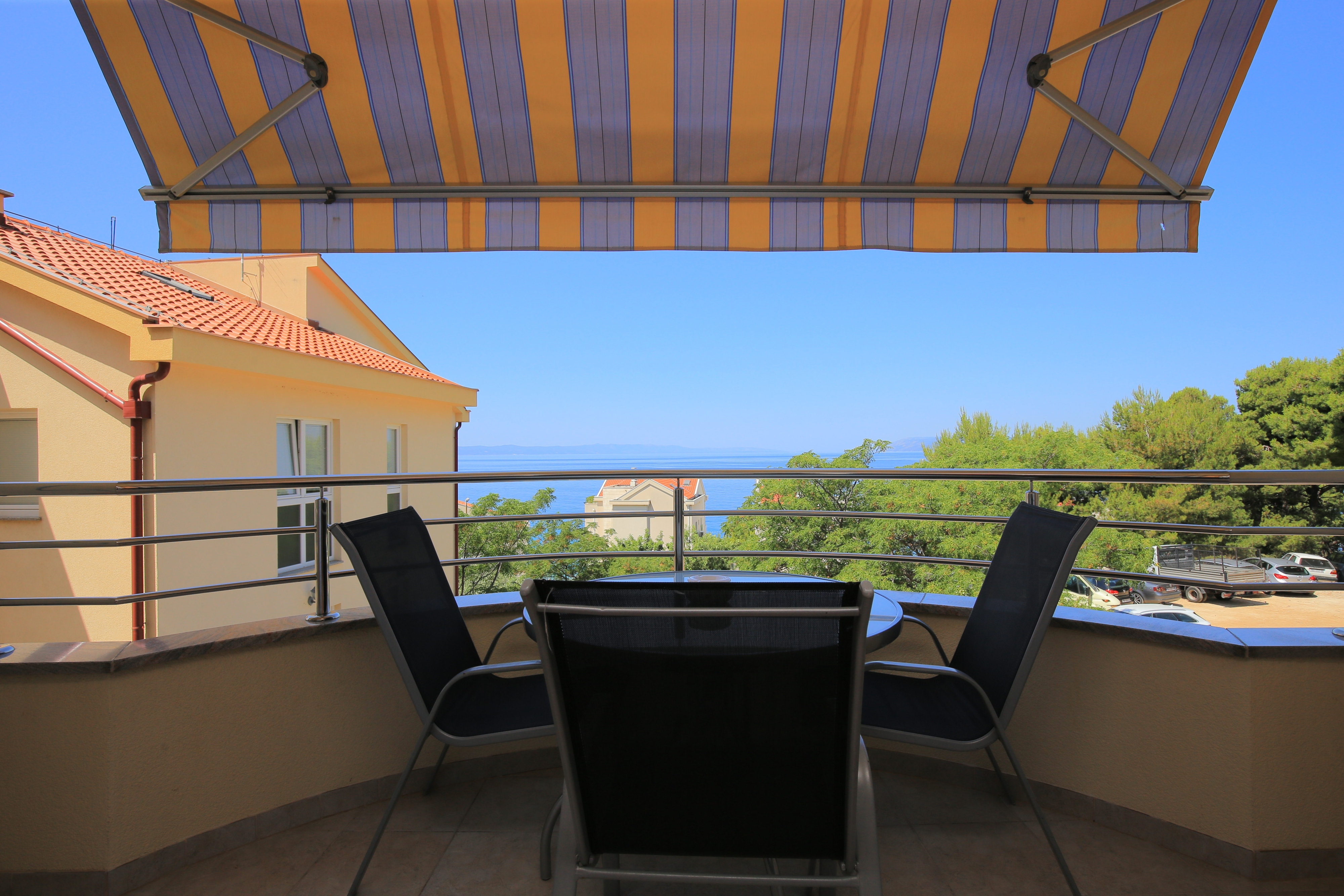 Studio apartman s balkonom i pogledom na more Tučepi, Makarska  AS-c