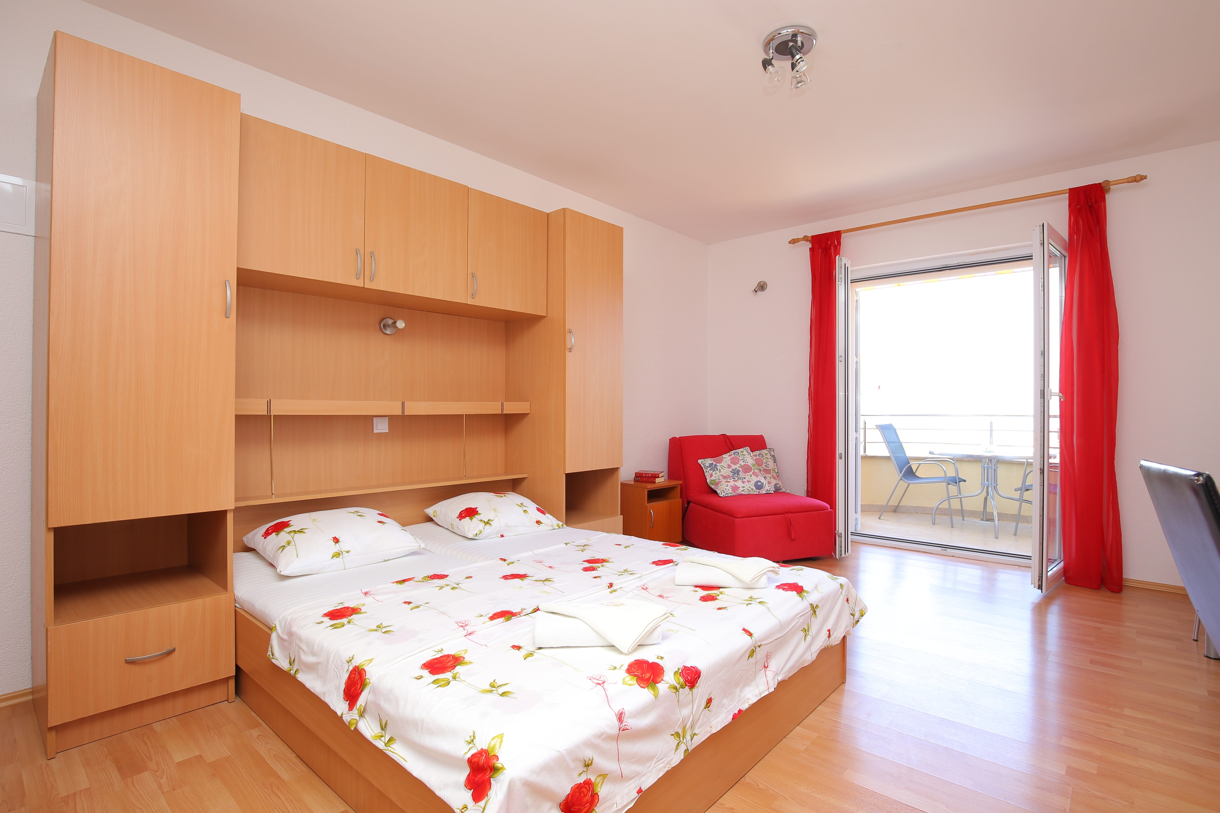Studio apartman s balkonom i pogledom na more Tučepi, Makarska  AS-c