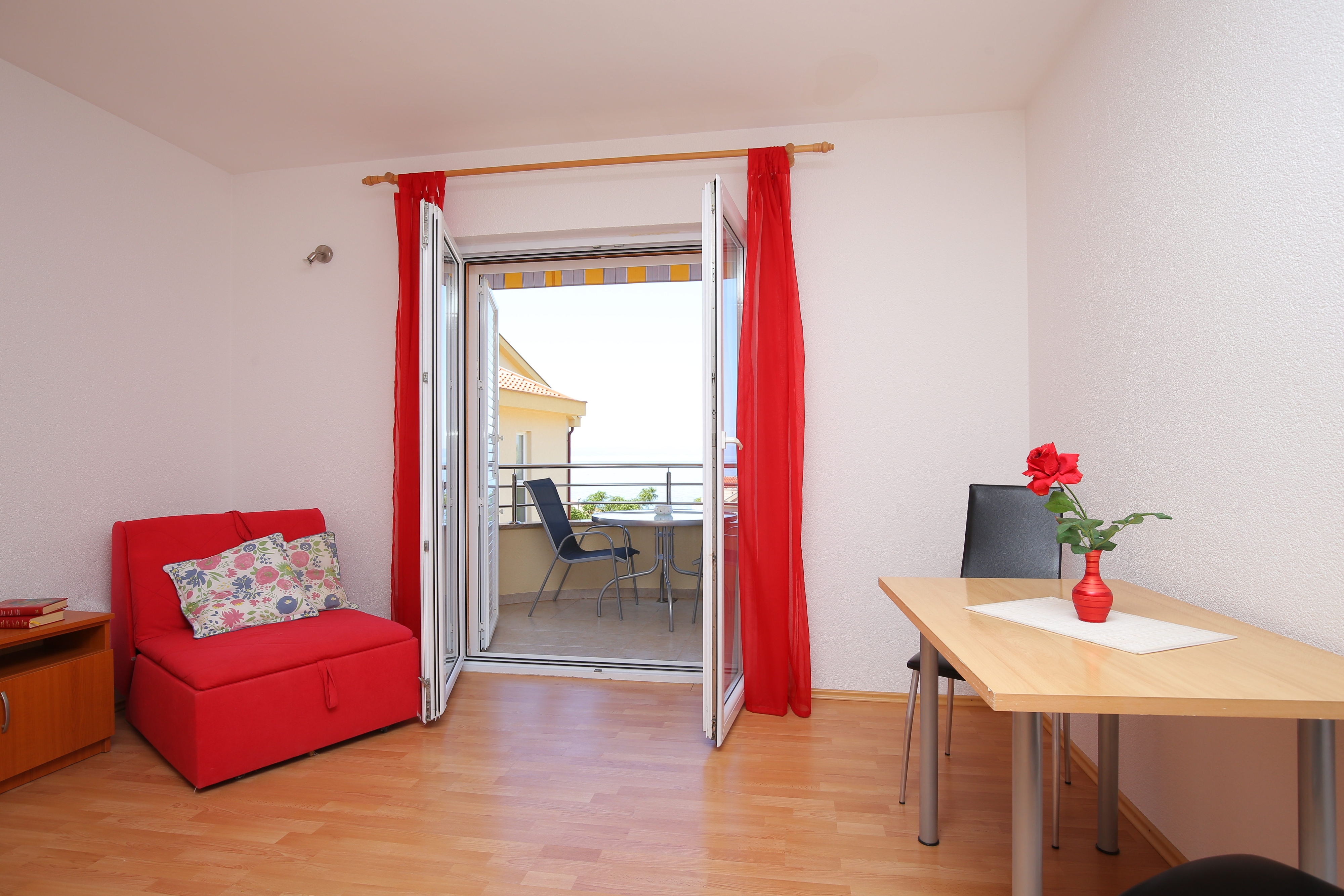 Studio apartman s balkonom i pogledom na more Tučepi, Makarska  AS-c