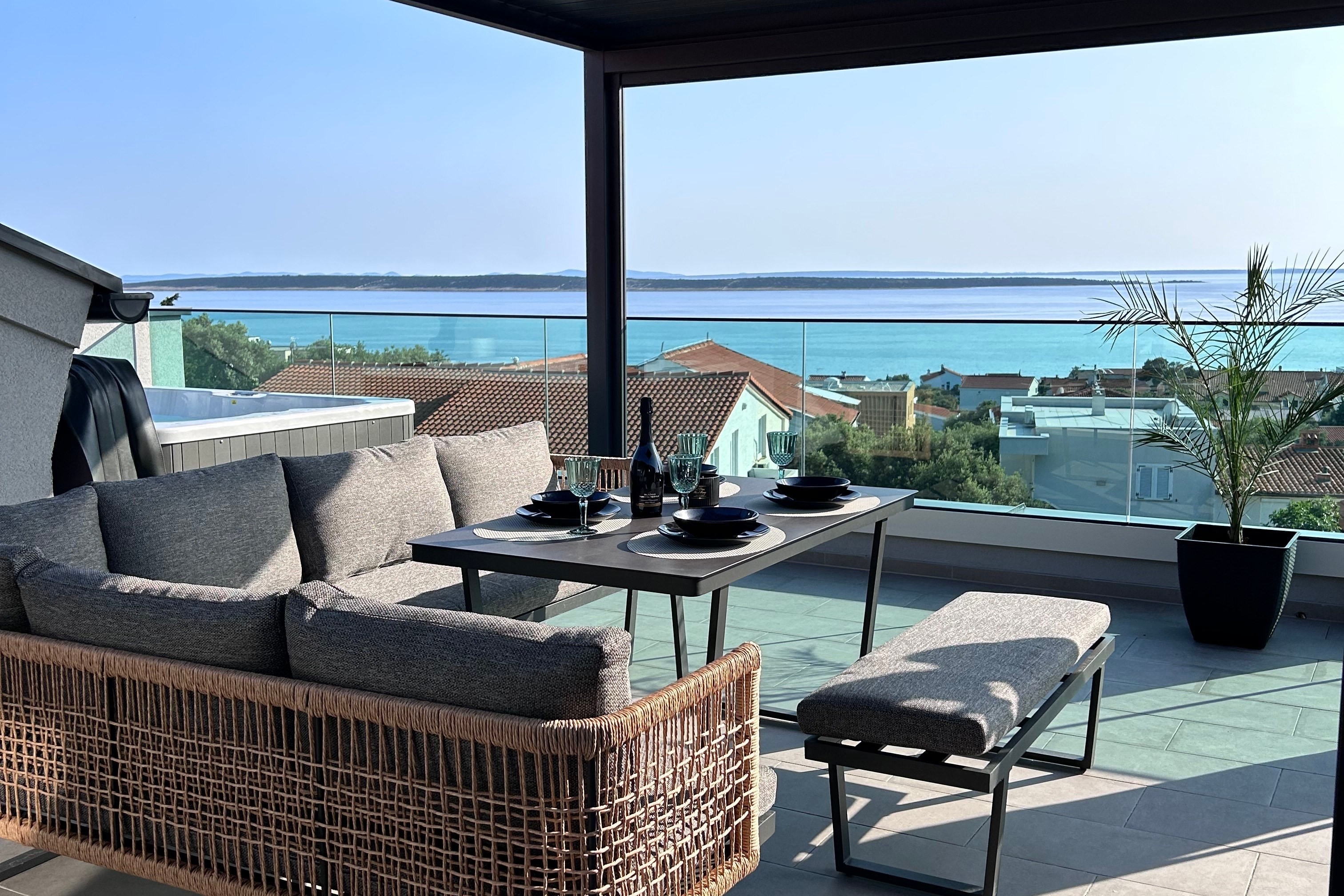 Two bedroom apartment with terrace and sea view Mandre, Pag (A-24670-a) Two bedroom apartment with terrace and sea view Mandre, Pag (A-24670-a)