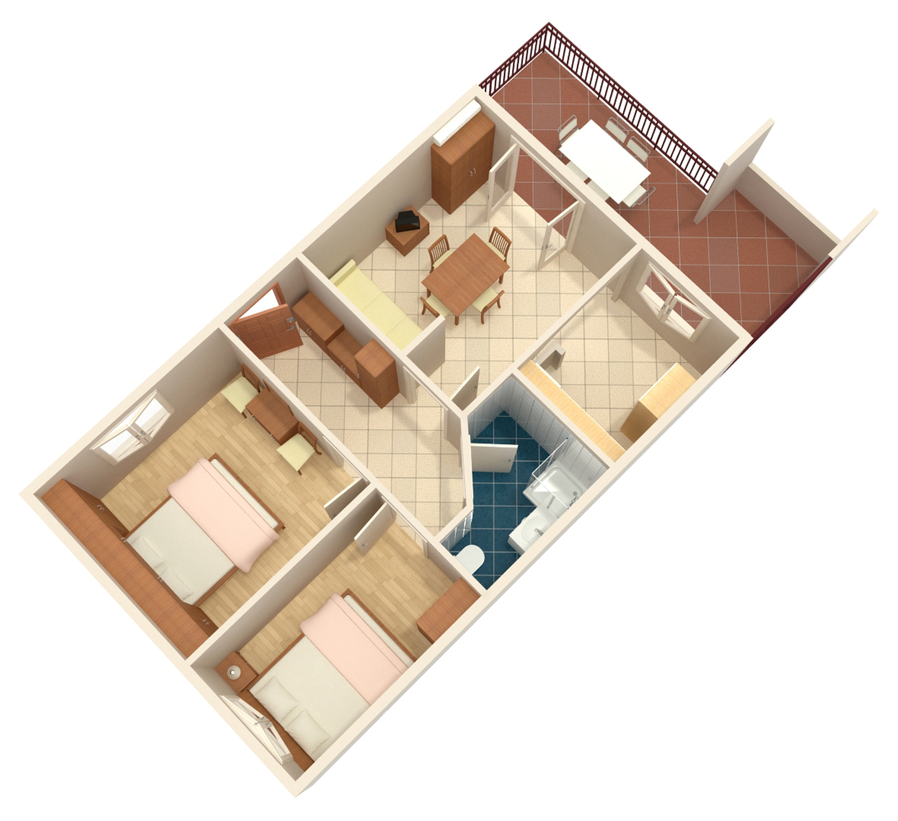 Two bedroom apartment with terrace and sea view Vis  A-a
