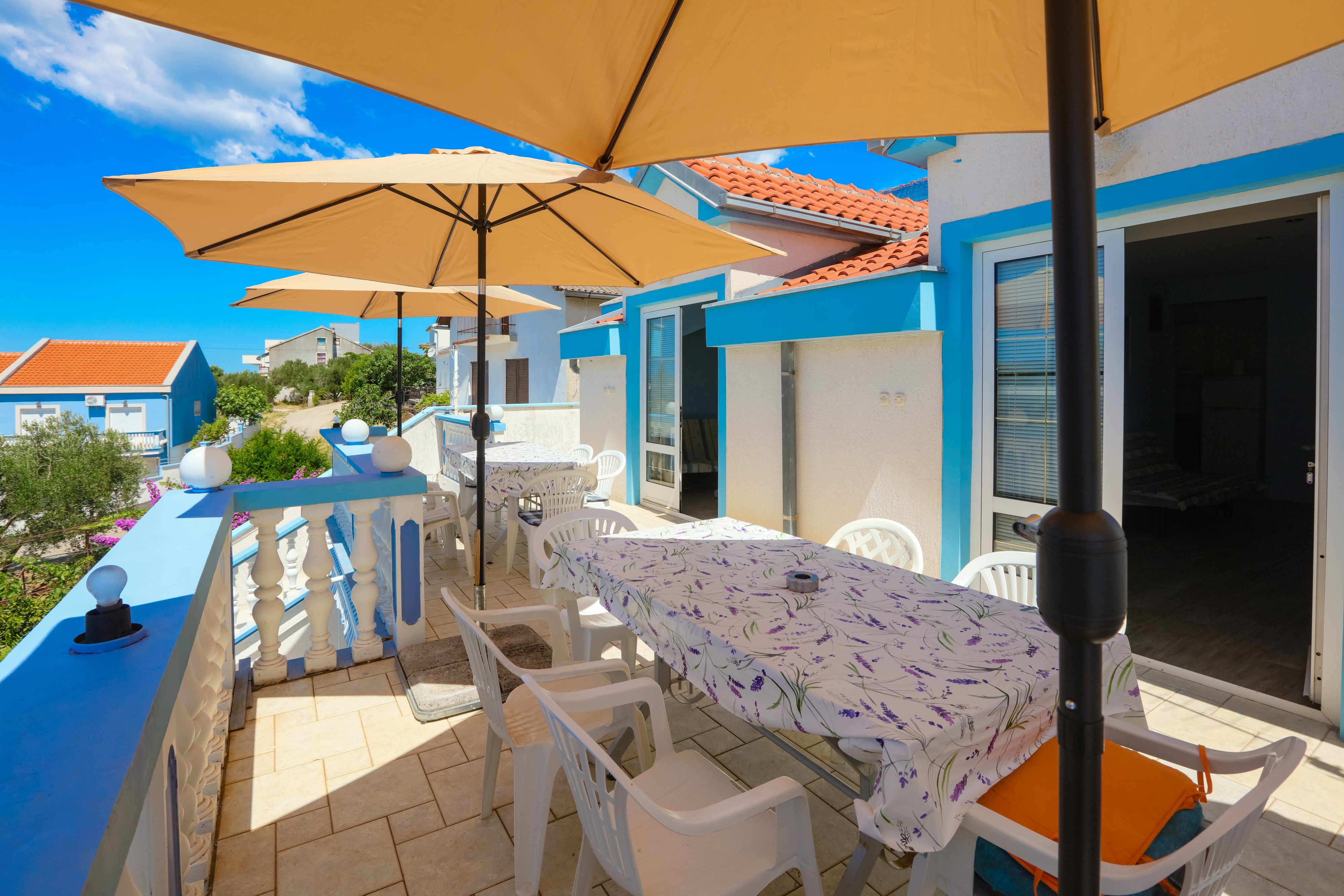 Two bedroom apartment with terrace and sea view Sveti Petar, Biograd (A-24702-d)