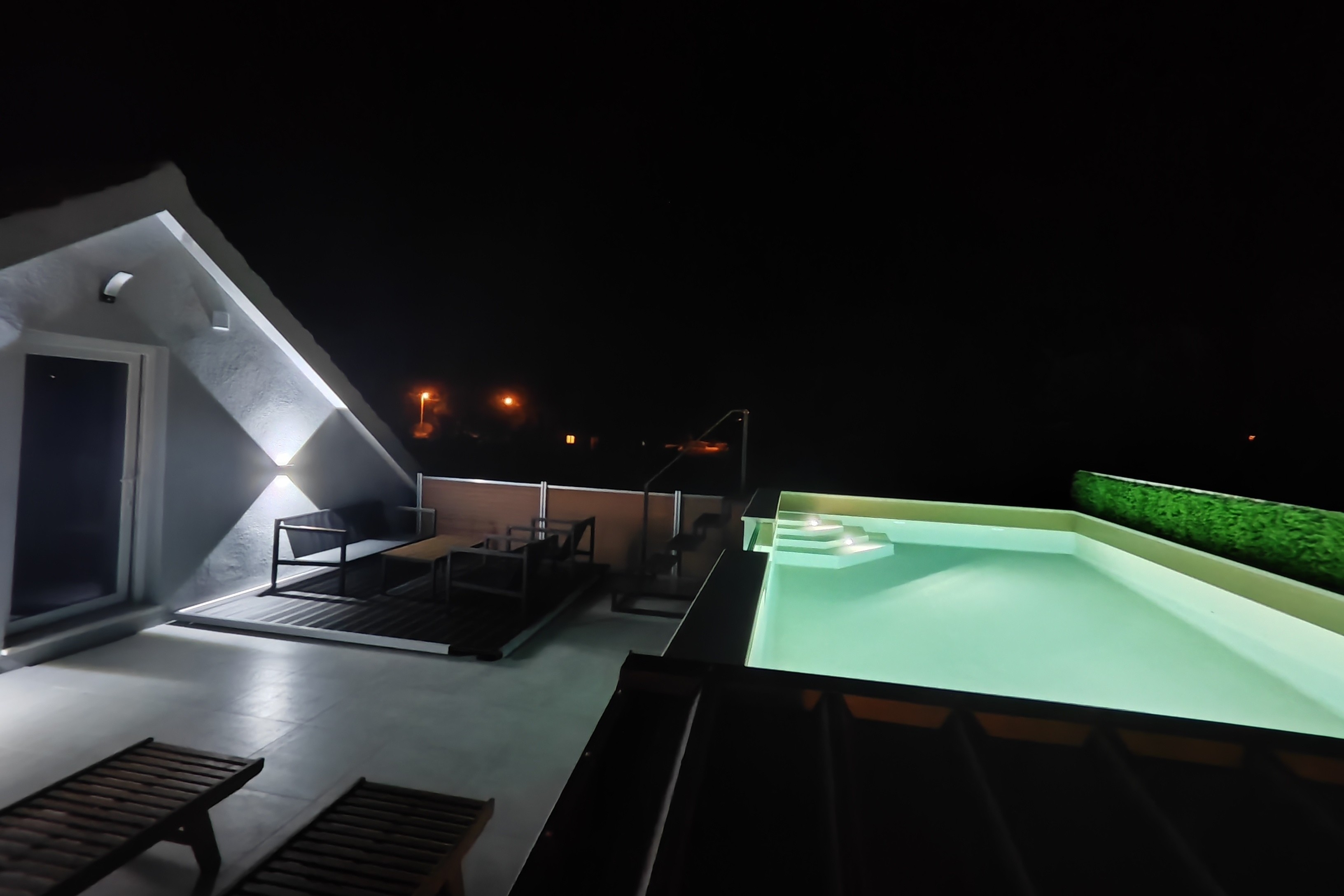 Trosoben apartma S teraso Bačići, Krka  A-a