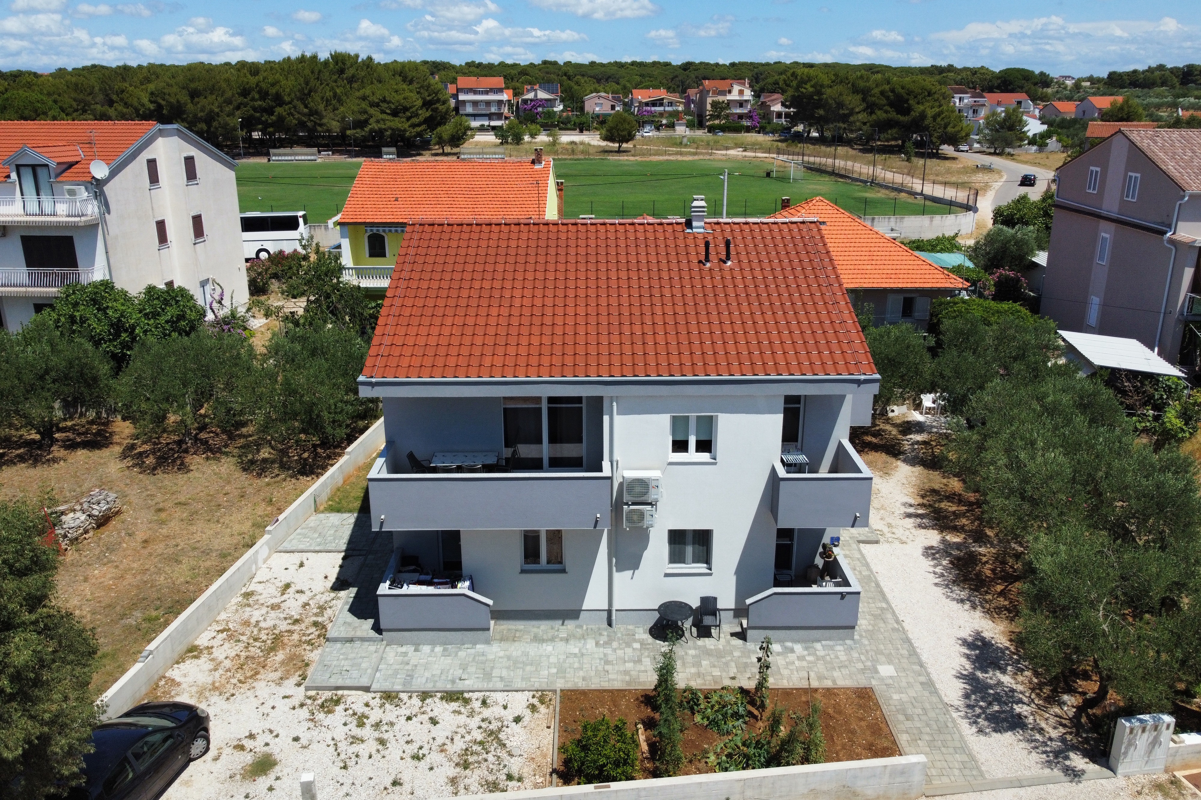 Trosobni apartman s terasom Biograd na Moru, Biograd  A-a