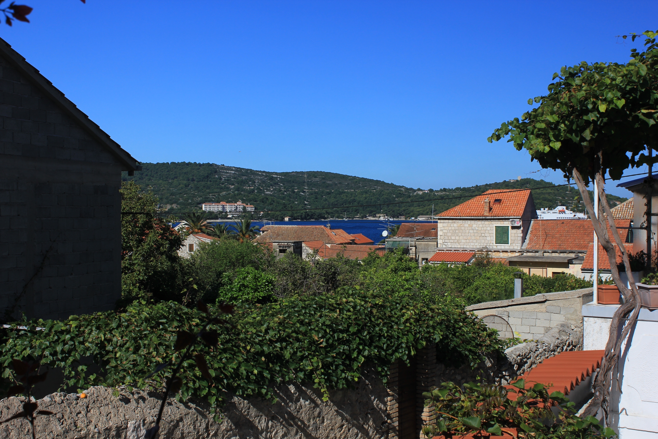 Studio flat with terrace and sea view Vis  AS-b