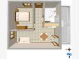 Rukavac, plattegrond in the apartment, (pet friendly).