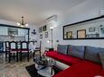 Obývací pokoj Prigradica, Obývací pokoj v ubytování typu apartment, s klimatizací a WiFi.