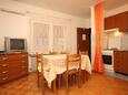Mali Lošinj, Jídelna v ubytování typu apartment, s klimatizací, domácí mazlíčci povoleni a WiFi.