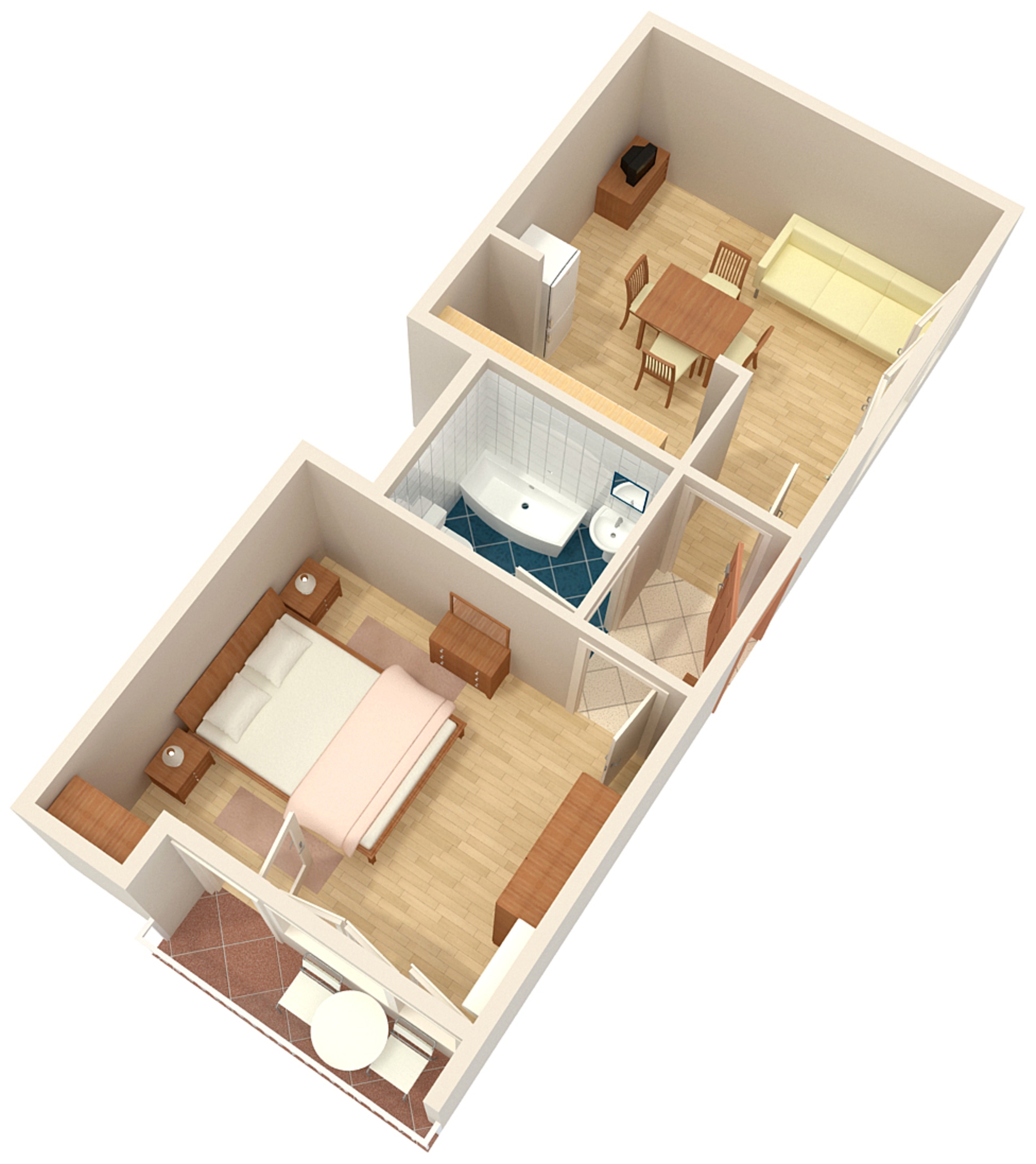 One bedroom apartment with terrace Mali Lošinj, Lošinj  A-a