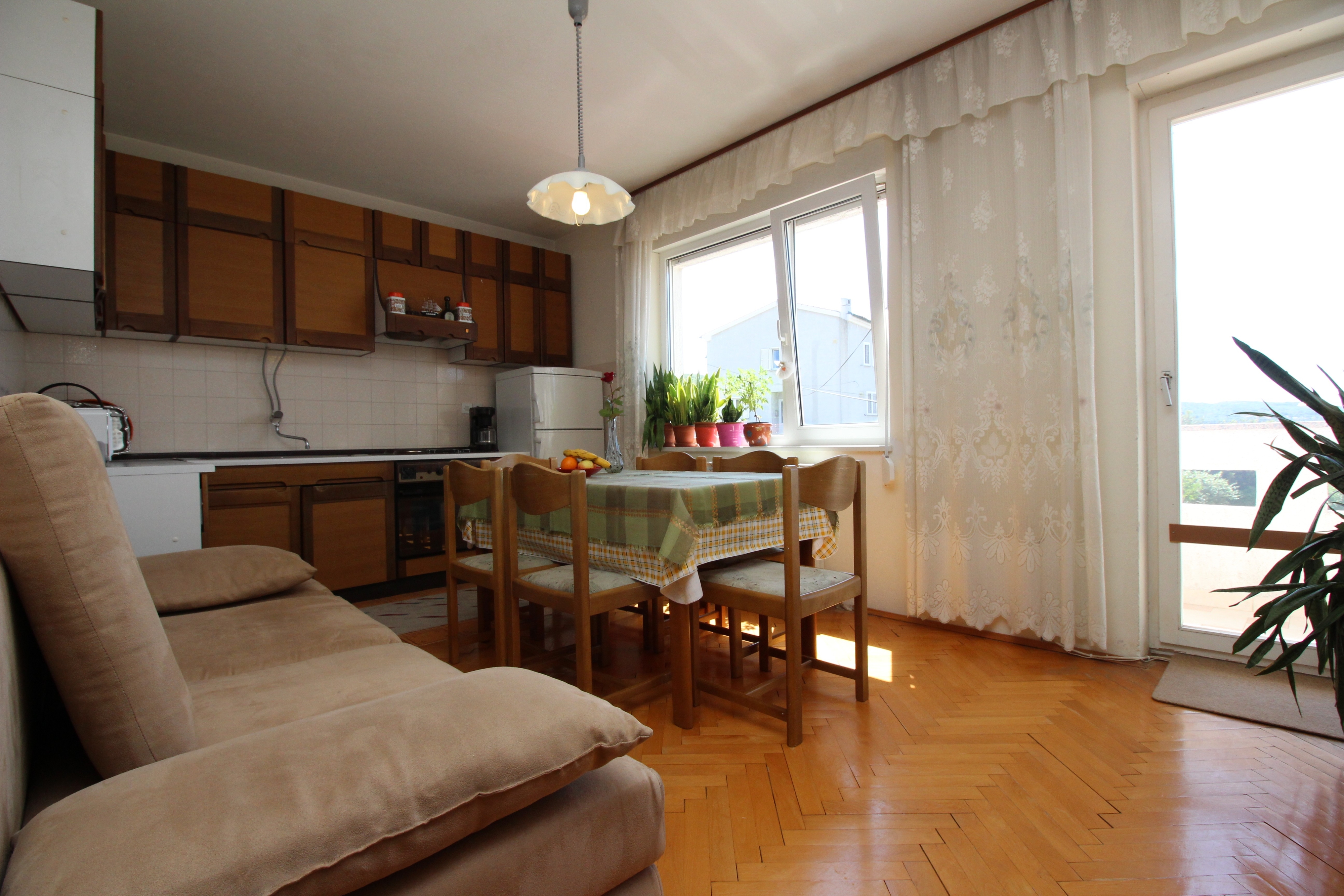 Two bedroom apartment with balcony and sea view Punat, Krk (A-24863-a)