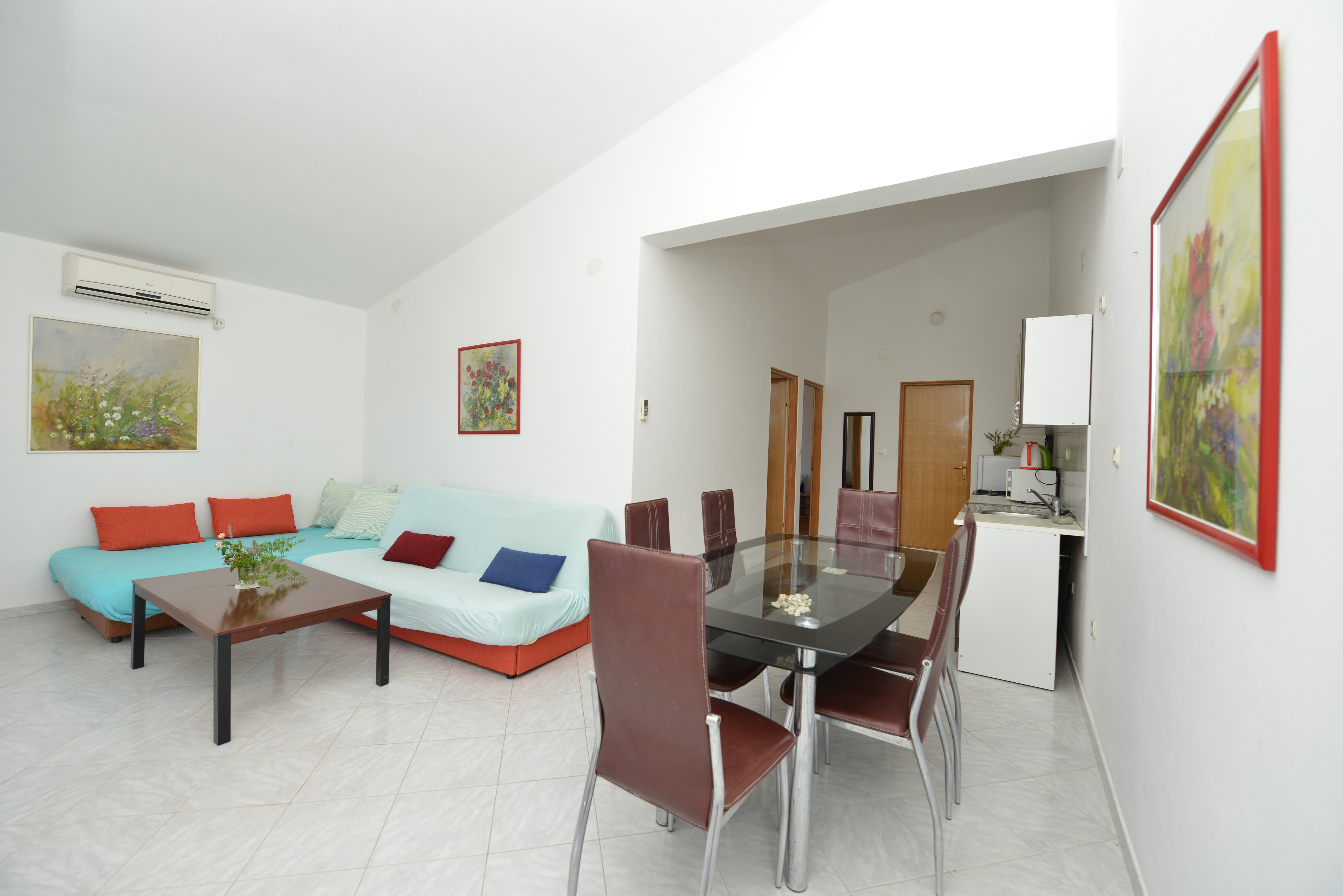 Two bedroom apartment with terrace and sea view Vir (A-24953-a)