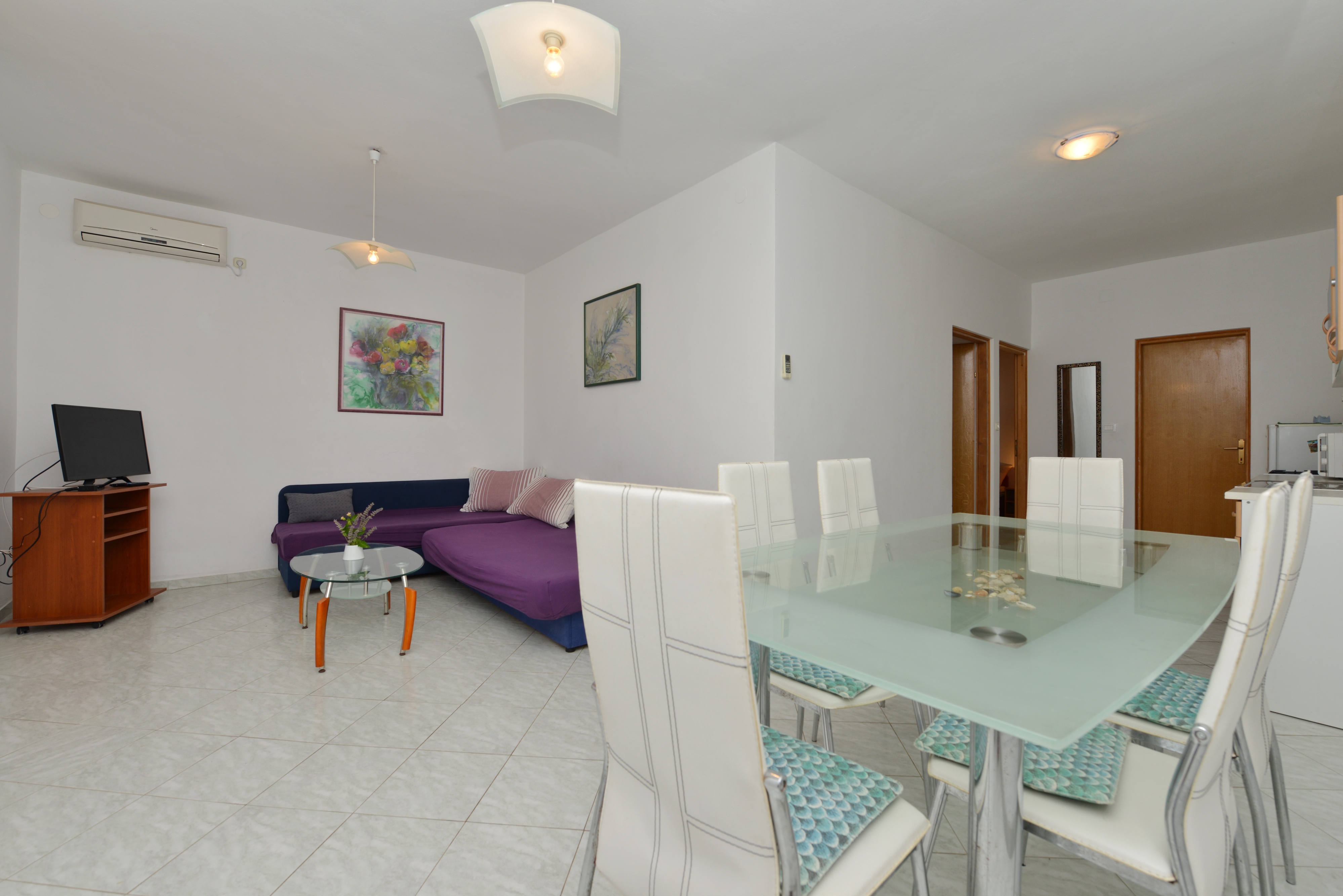 Two bedroom apartment with terrace and sea view Vir (A-24953-b)