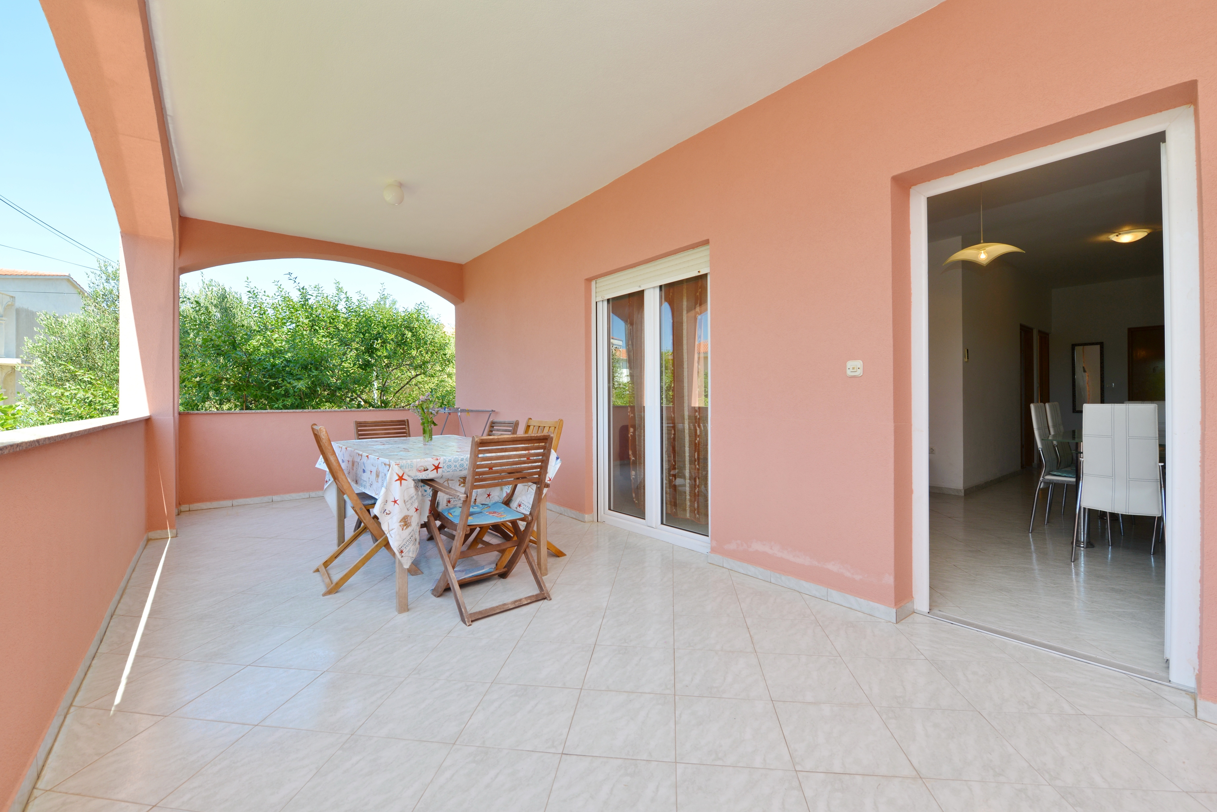 Two bedroom apartment with terrace and sea view Vir (A-24953-b)