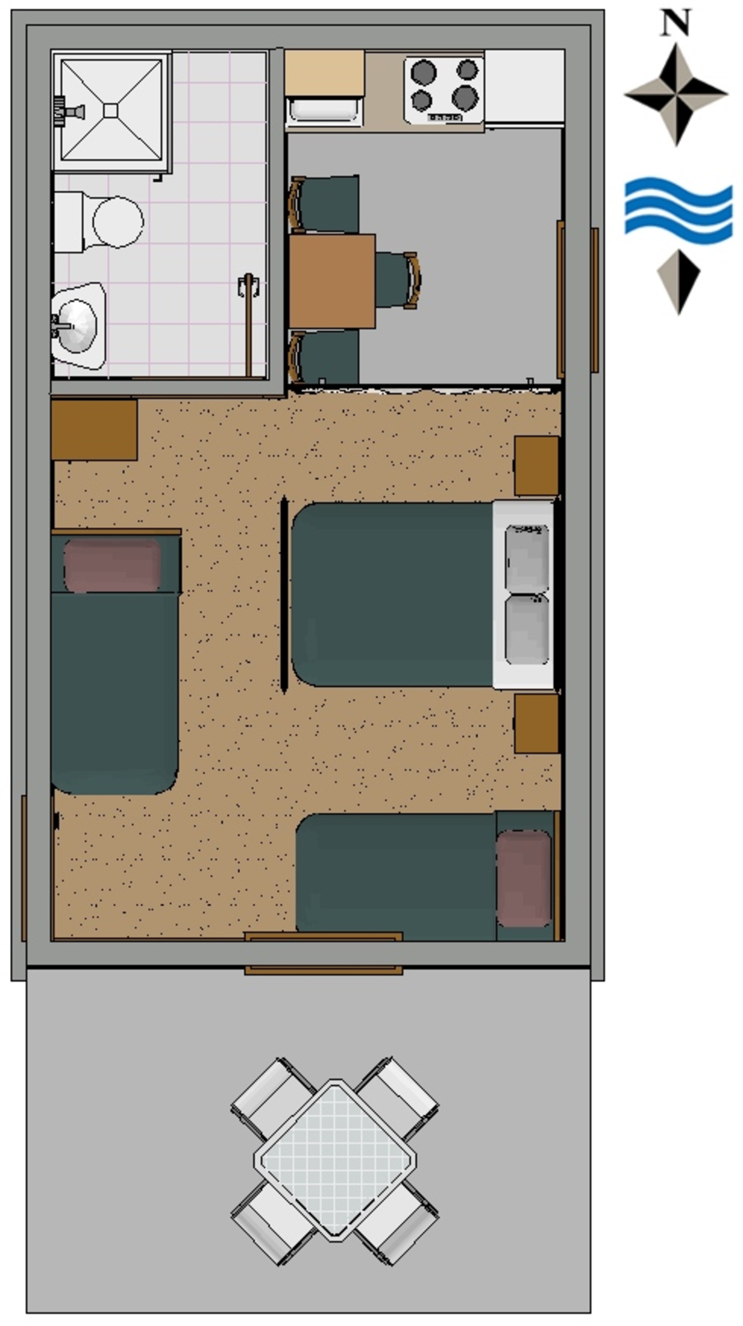 Studio apartman Trpanj, Pelješac  AS-a