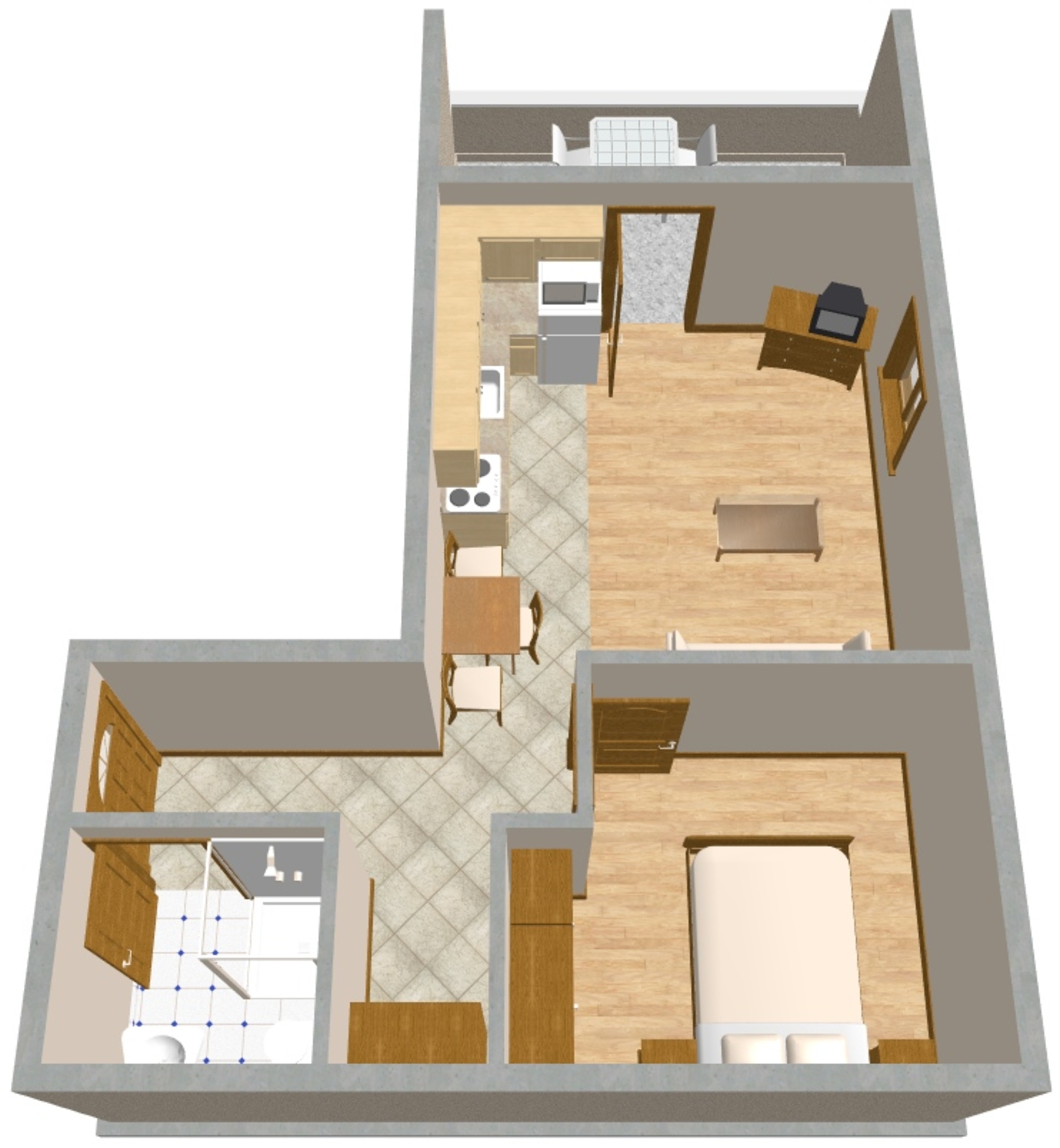 One bedroom apartment with terrace and sea view Mali Lošinj, Lošinj  A-b