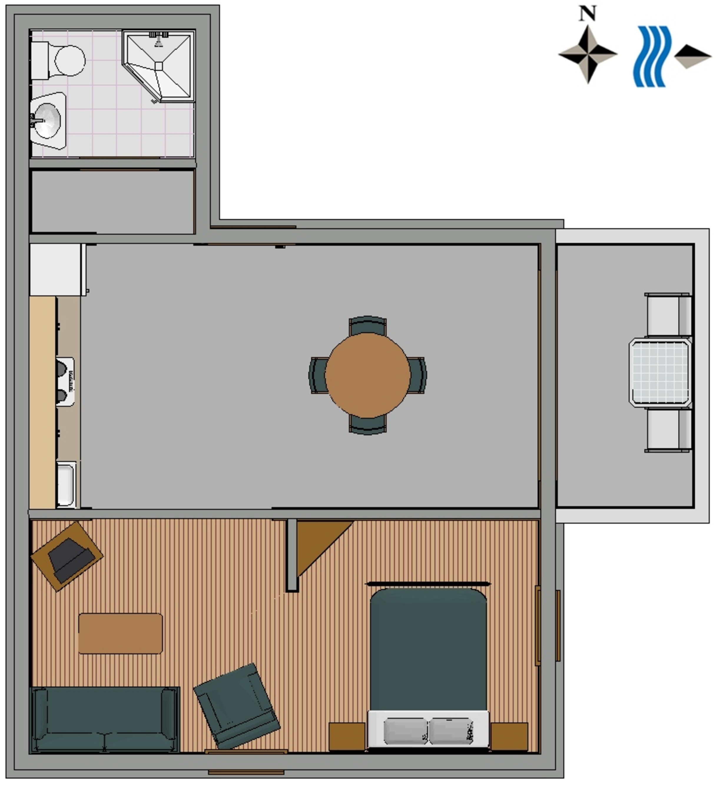 Studio flat with terrace and sea view Mali Lošinj, Lošinj  AS-a