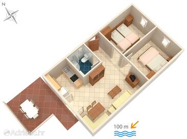 Plan Artatore, Plan in the apartment, dopusteni kucni ljubimci i WIFI.