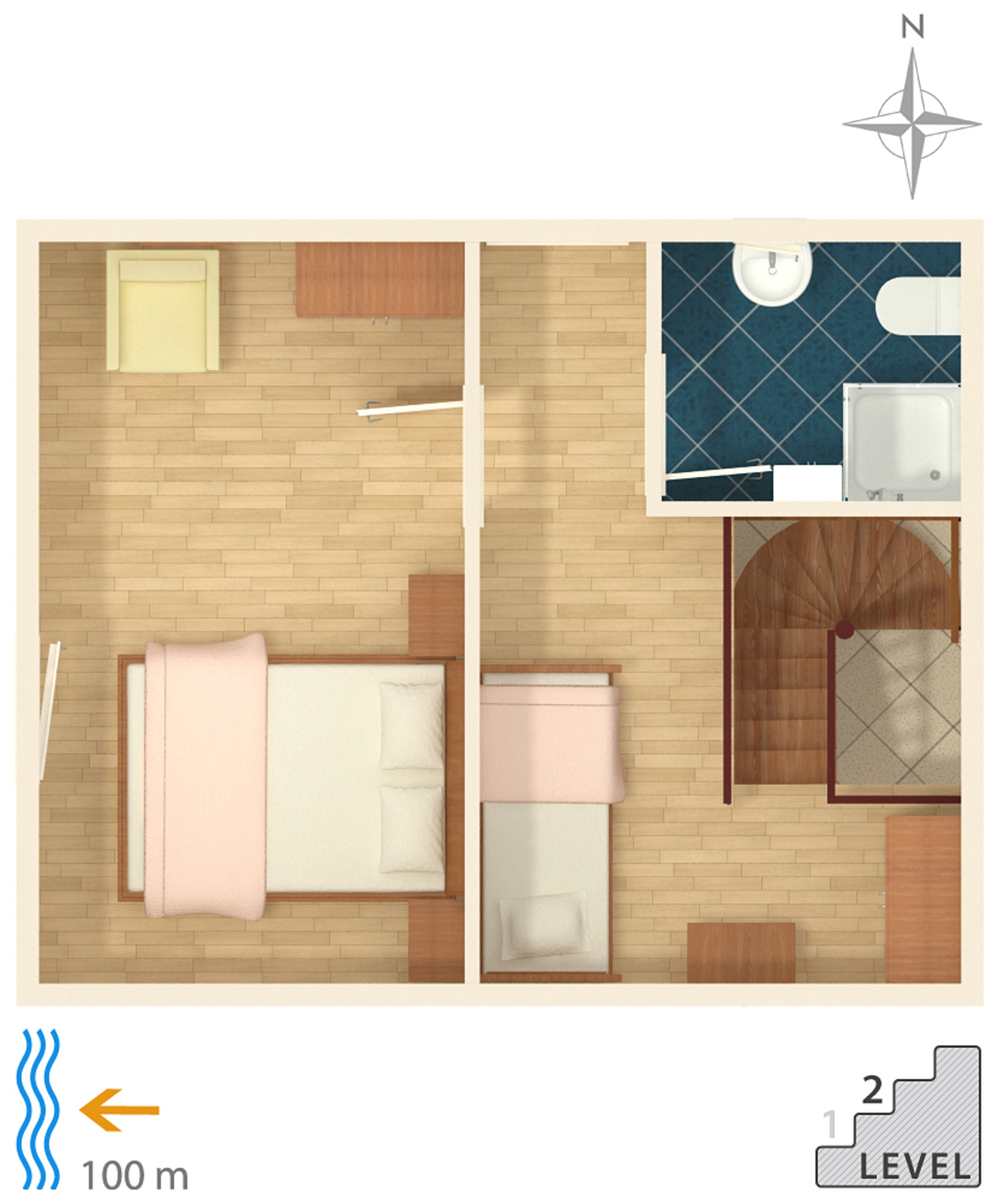 One bedroom apartment with terrace Artatore, Lošinj  A-c