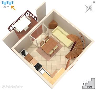 Plan Artatore, Plan in the apartment, dopusteni kucni ljubimci i WIFI.