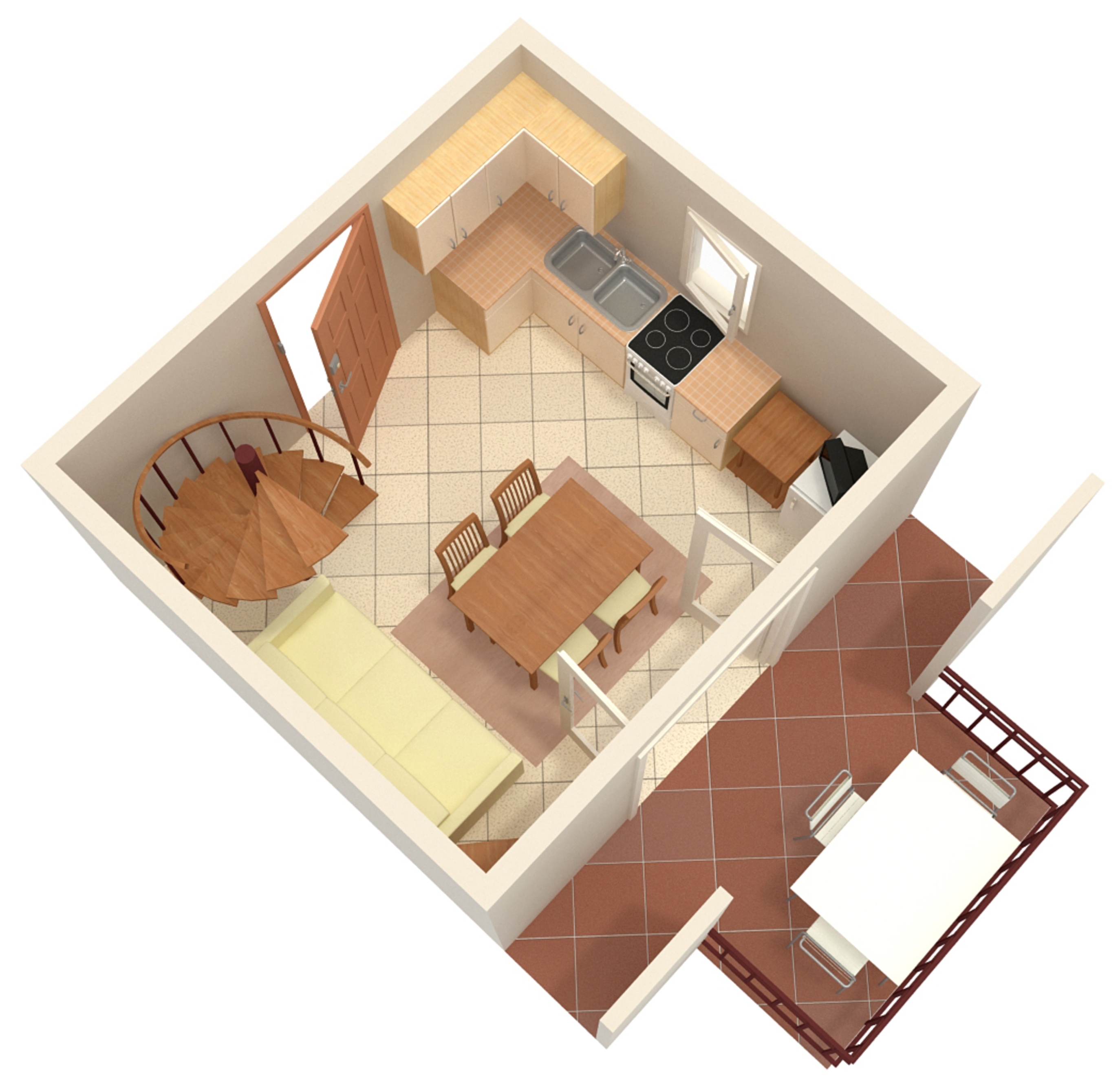 One bedroom apartment with terrace Artatore, Lošinj  A-e