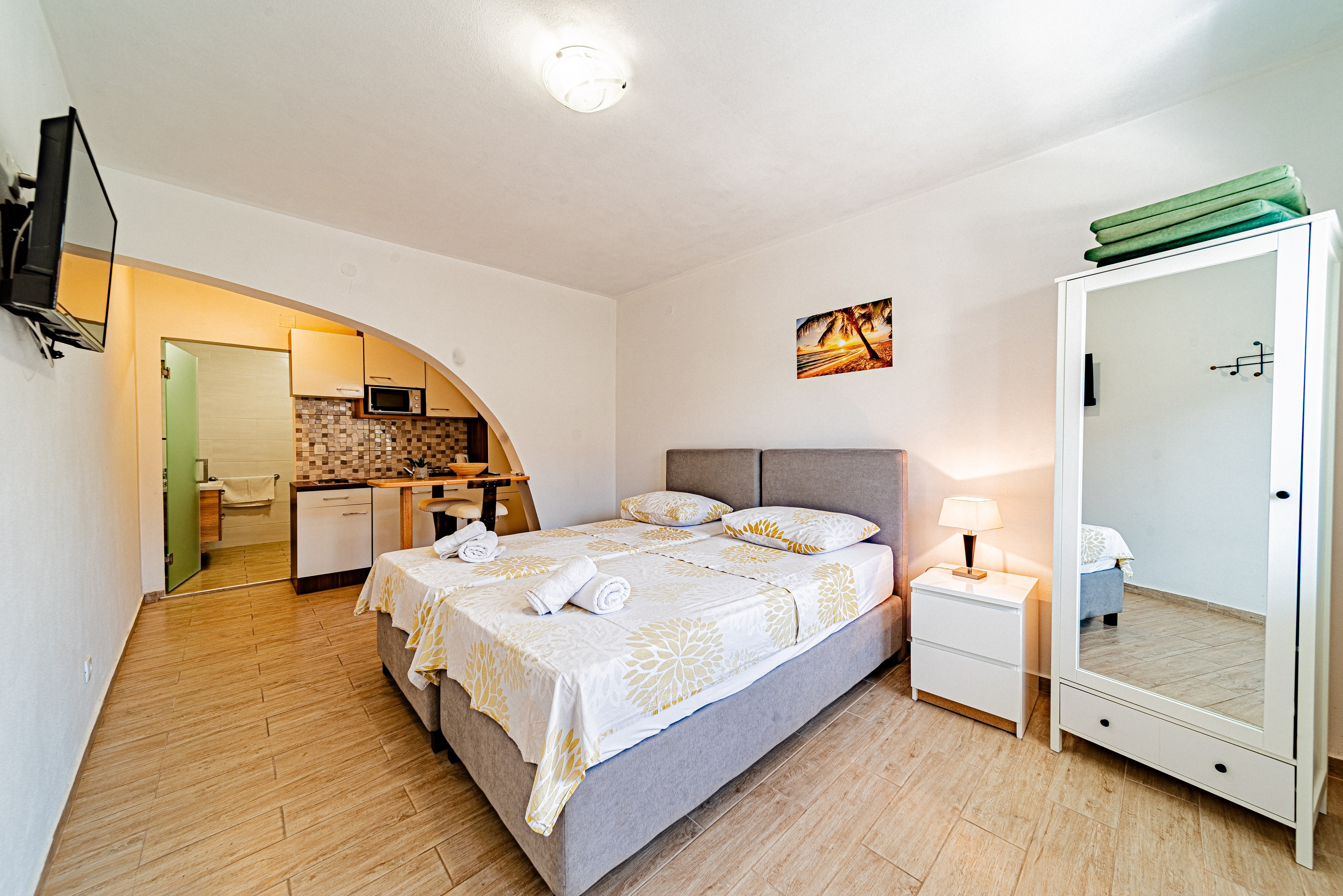 Studio flat with terrace Vela Luka, Korčula (AS-25304-b)