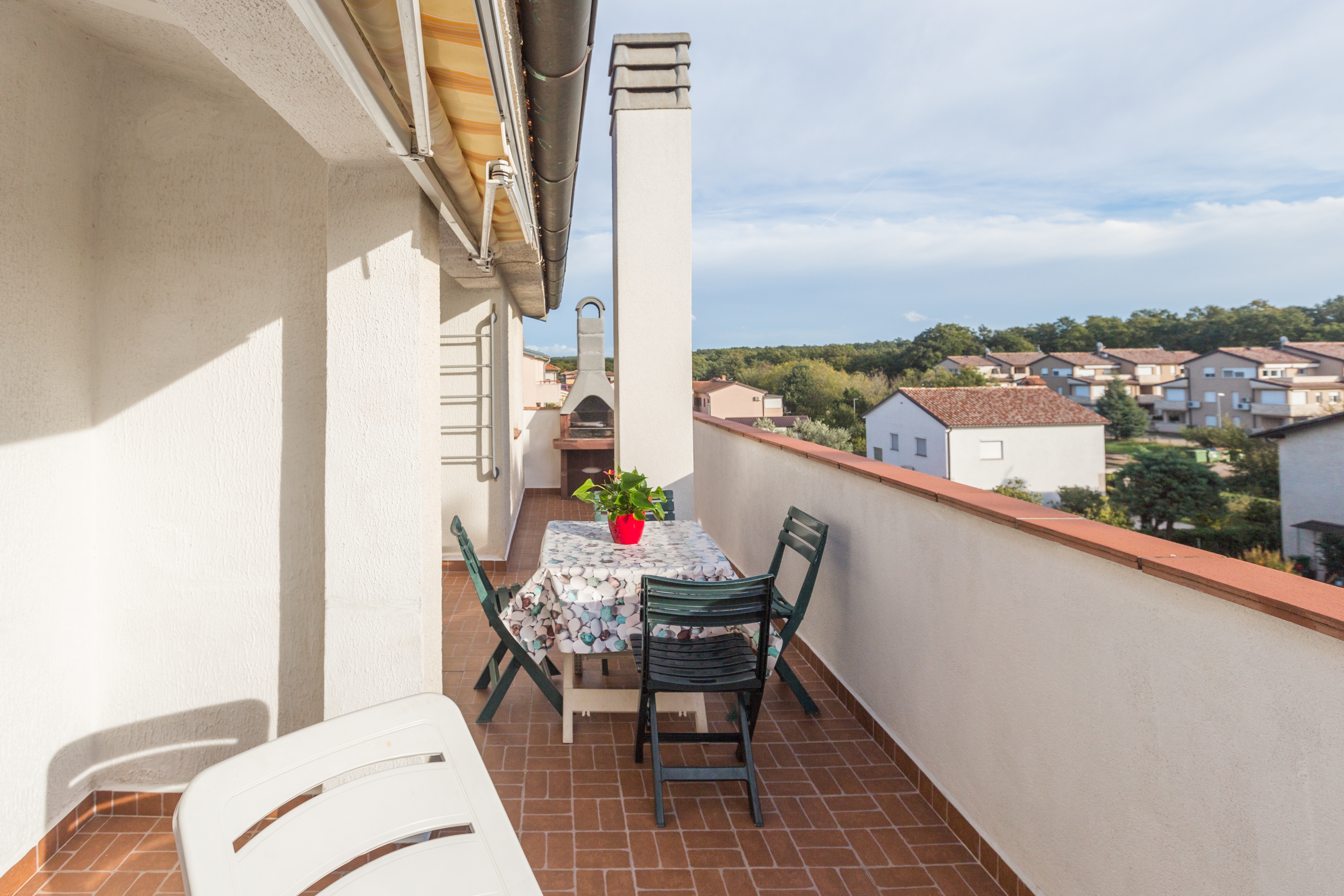 One bedroom apartment with terrace and sea view Karigador, Novigrad  A-a