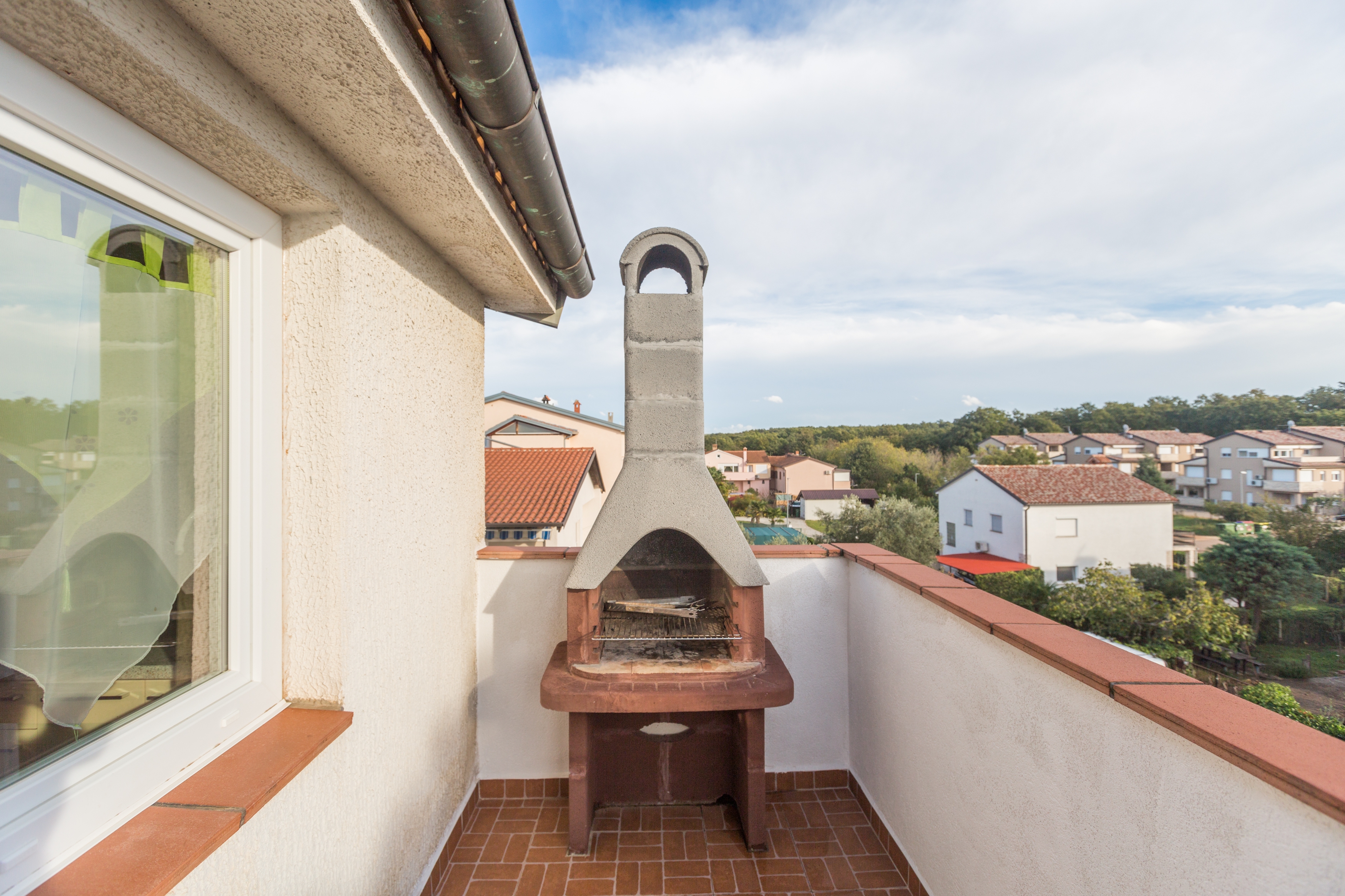 One bedroom apartment with terrace and sea view Karigador, Novigrad  A-a