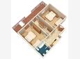 Novigrad, Půdorys v ubytování typu apartment, WiFi.