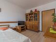 Novigrad, Camera da letto   nell'alloggi del tipo studio-apartment, condizionatore disponibile e WiFi.