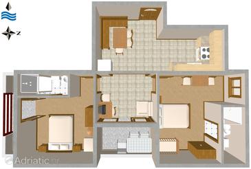 Plan Novigrad, Plan in the apartment, dopusteni kucni ljubimci.
